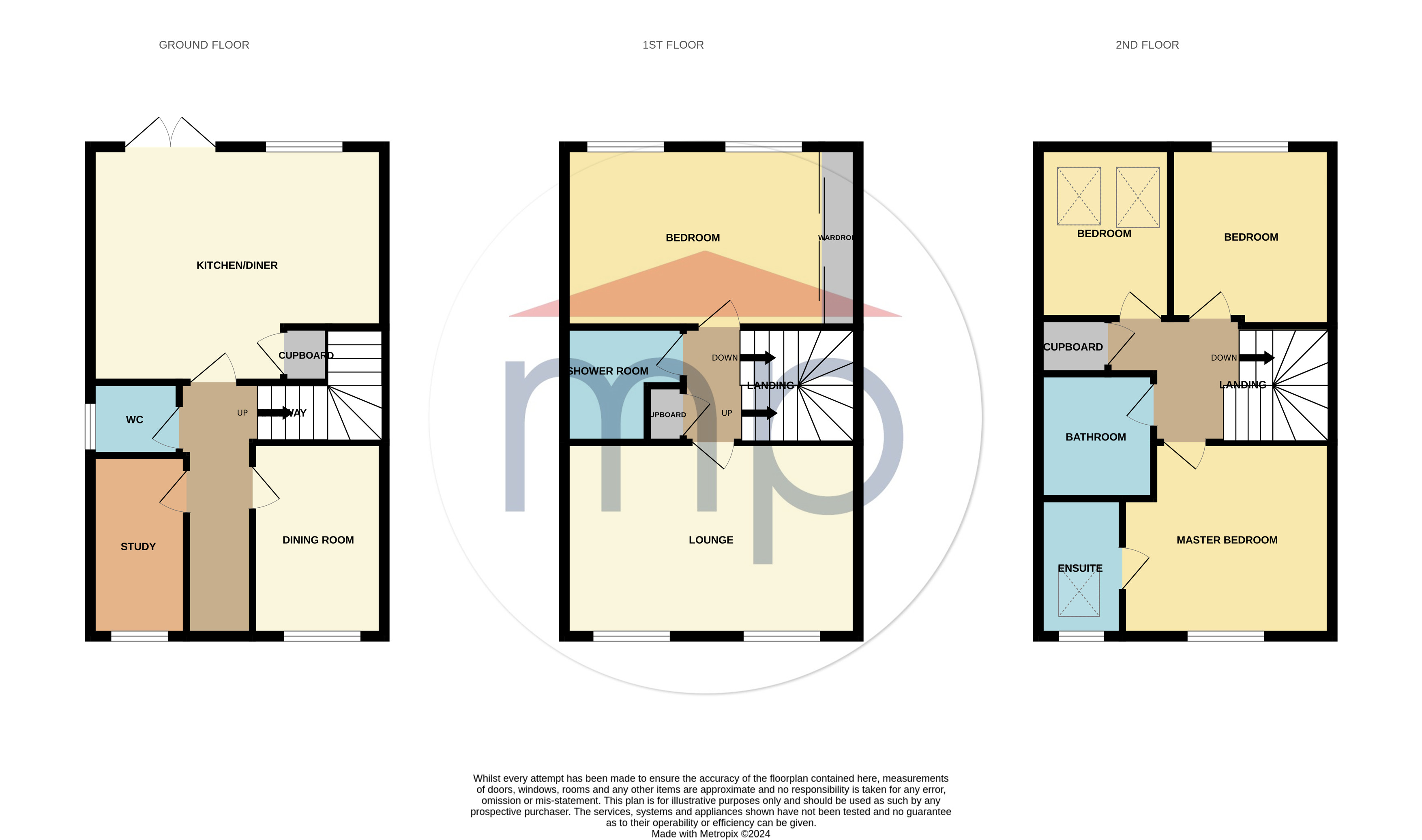 4 bed house for sale in Lullingstone Crescent, Ingleby Barwick - Property floorplan