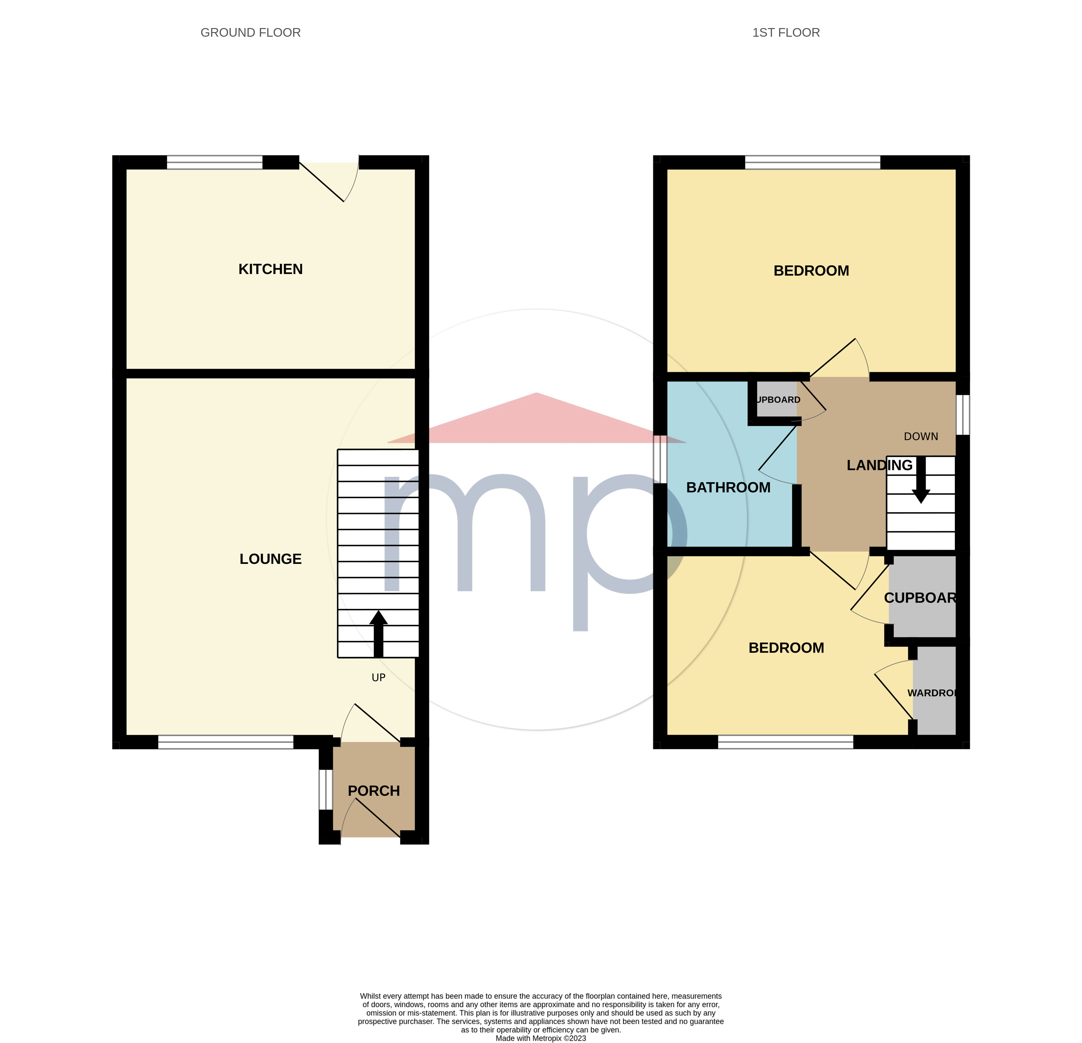2 bed house to rent in Talisman Close, Eaglescliffe - Property floorplan
