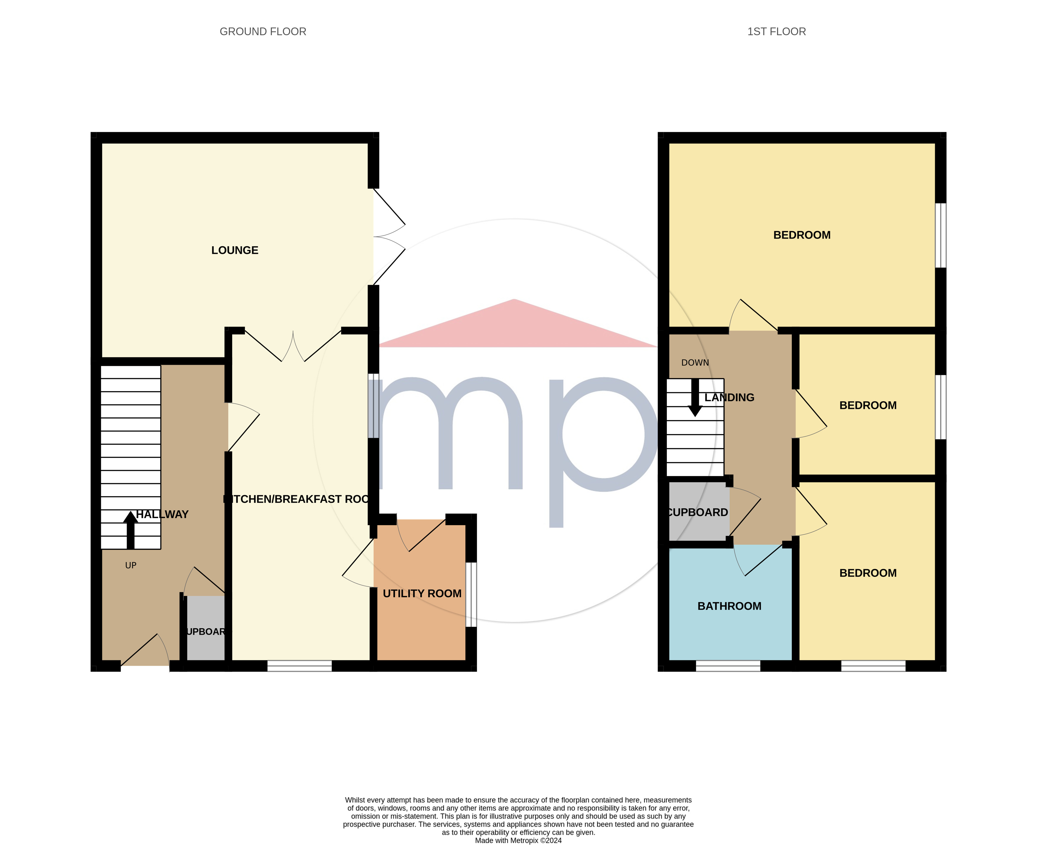 3 bed house for sale in Woodford Walk, Thornaby - Property floorplan