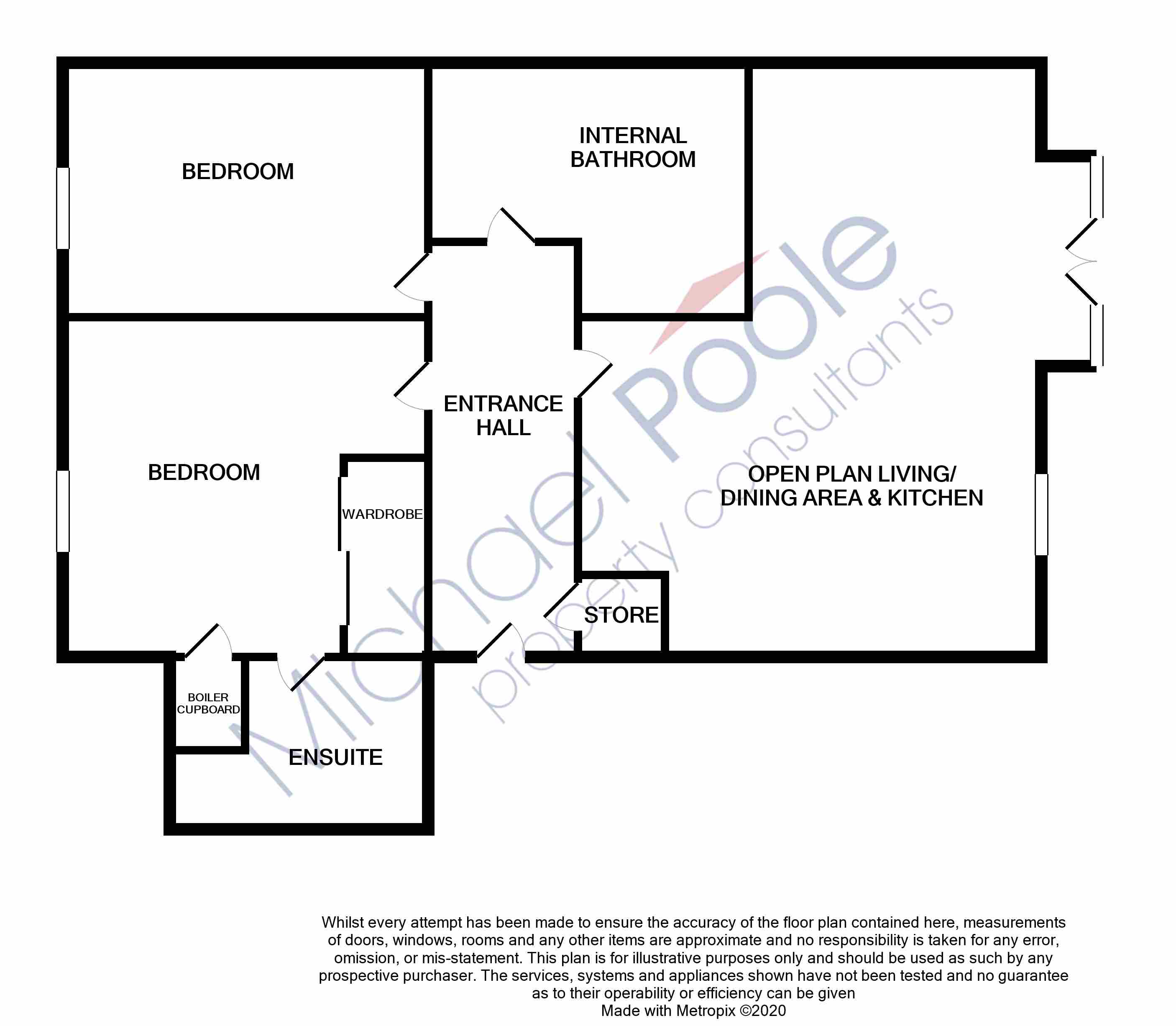 2 bed apartment for sale in Sun Gardens, Thornaby - Property floorplan