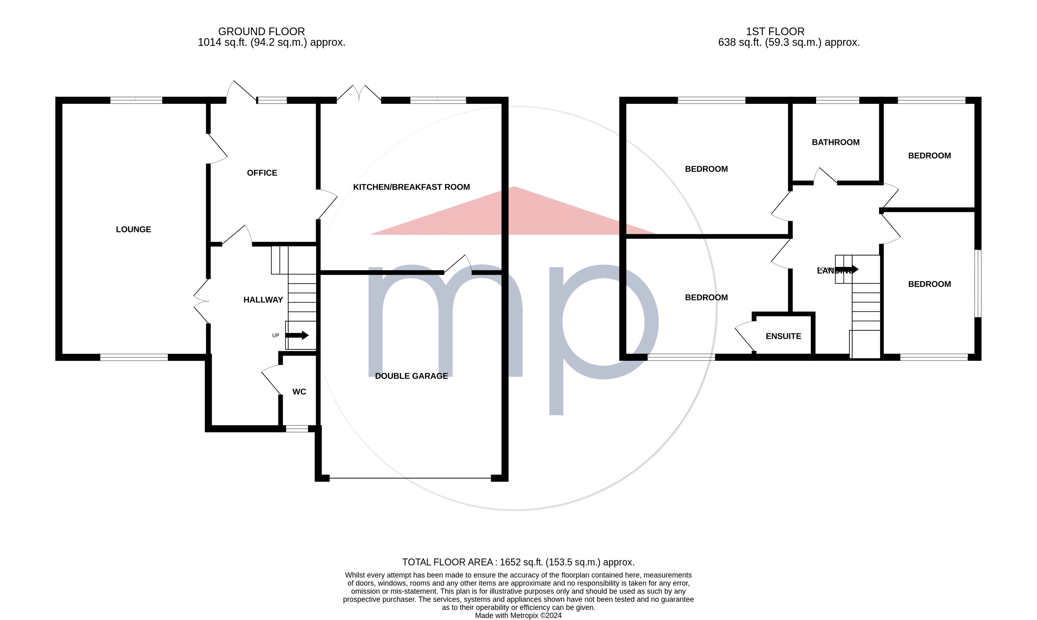 4 bed house to rent in Foxton Close, Yarm - Property floorplan