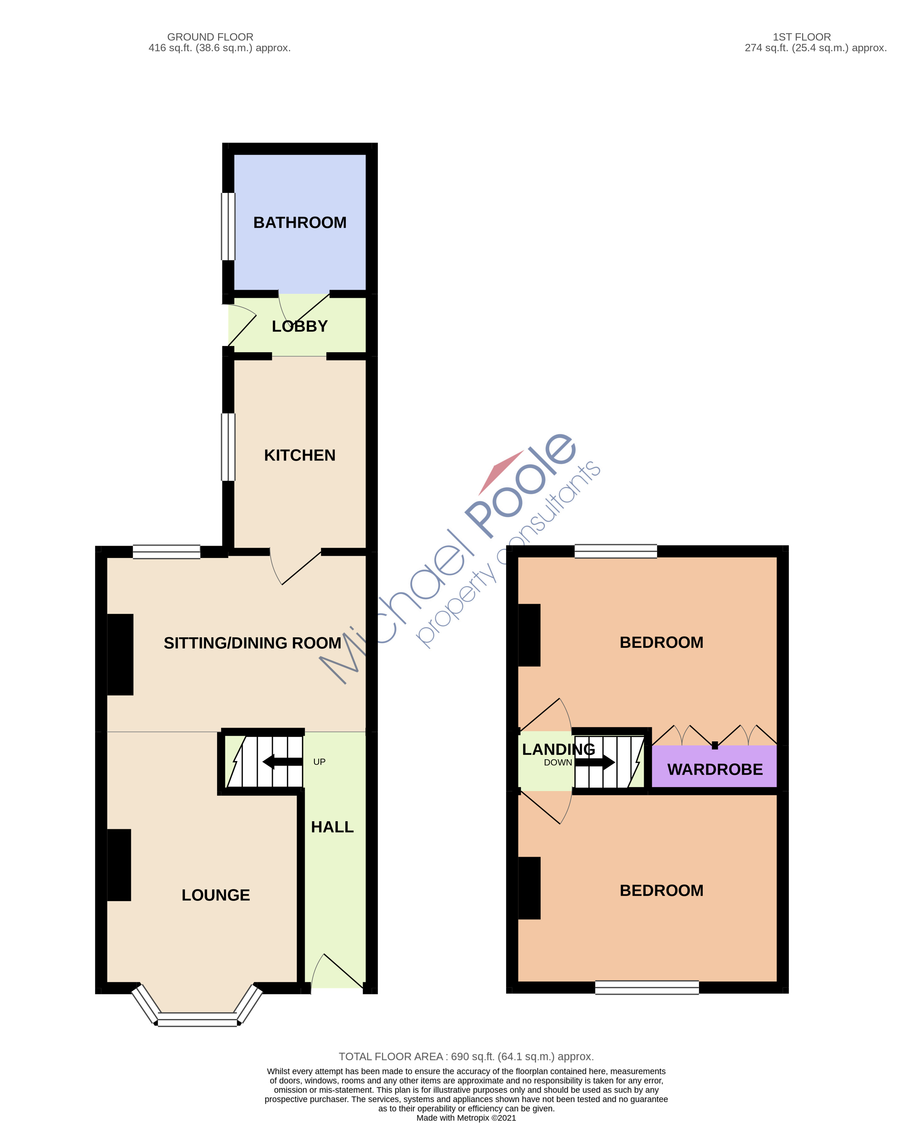 2 bed house for sale in Sadberge Street, North Ormesby - Property floorplan