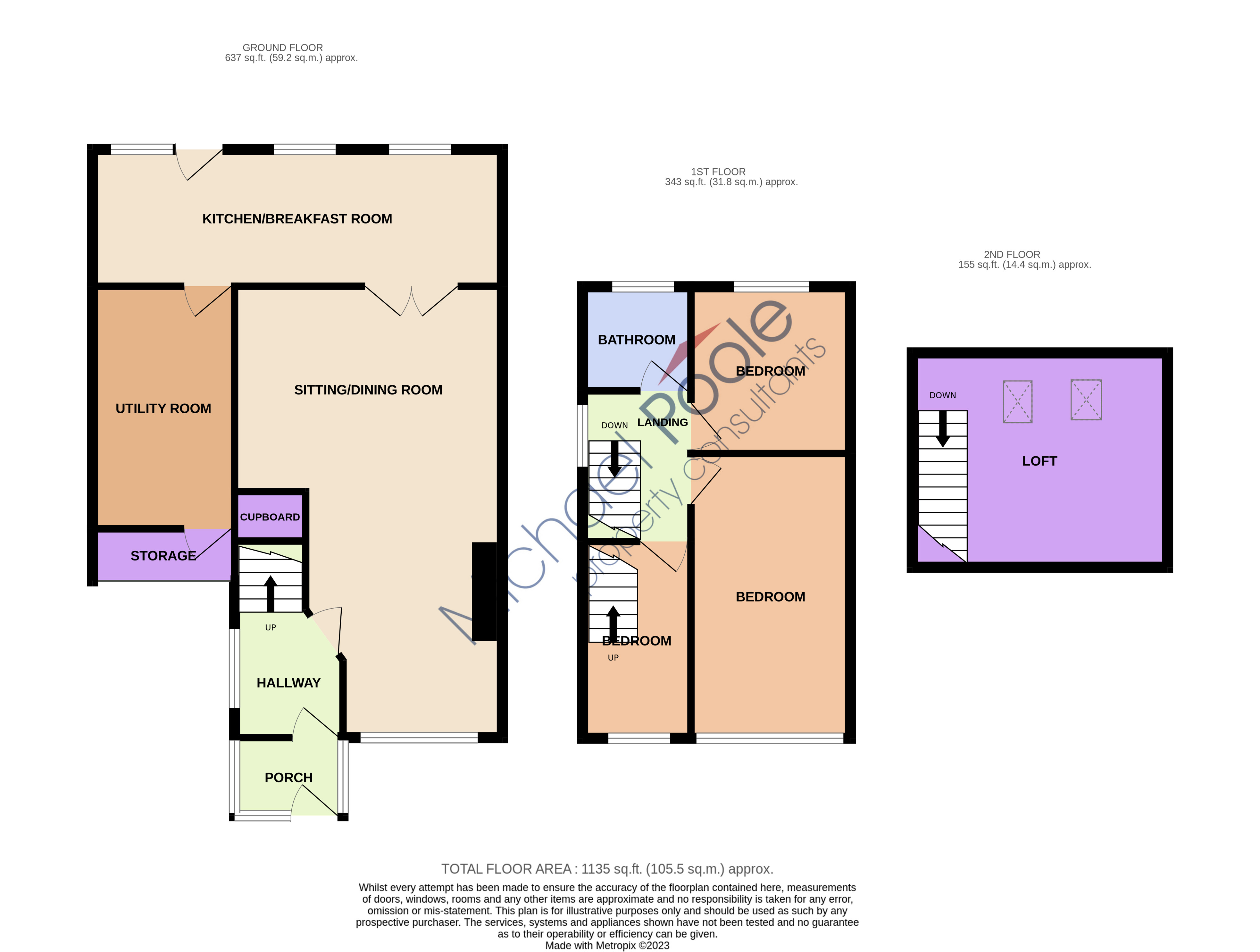 3 bed house for sale in Earlsdon Avenue, Acklam - Property floorplan