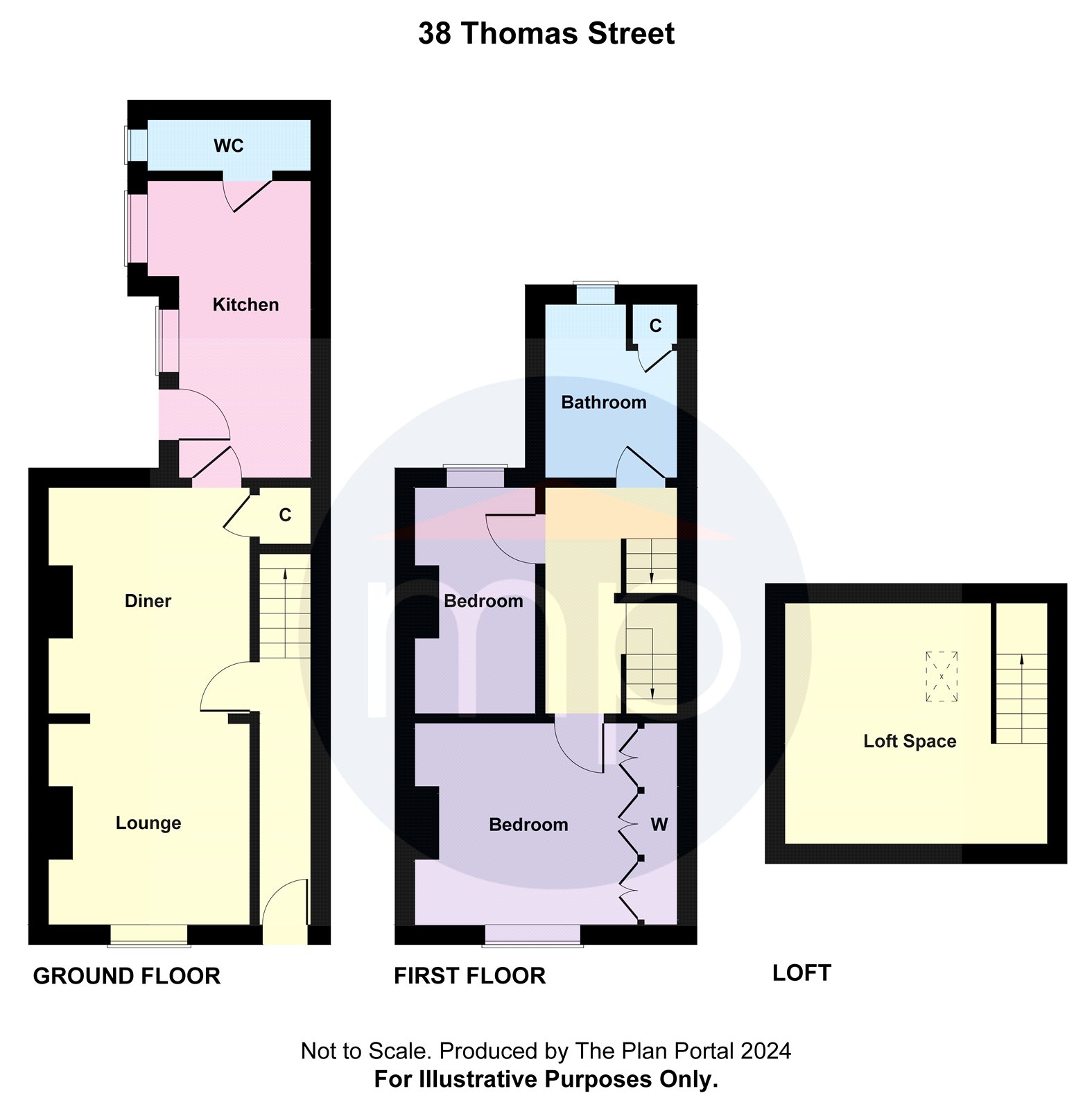 2 bed house for sale in Thomas Street, North Ormesby - Property floorplan