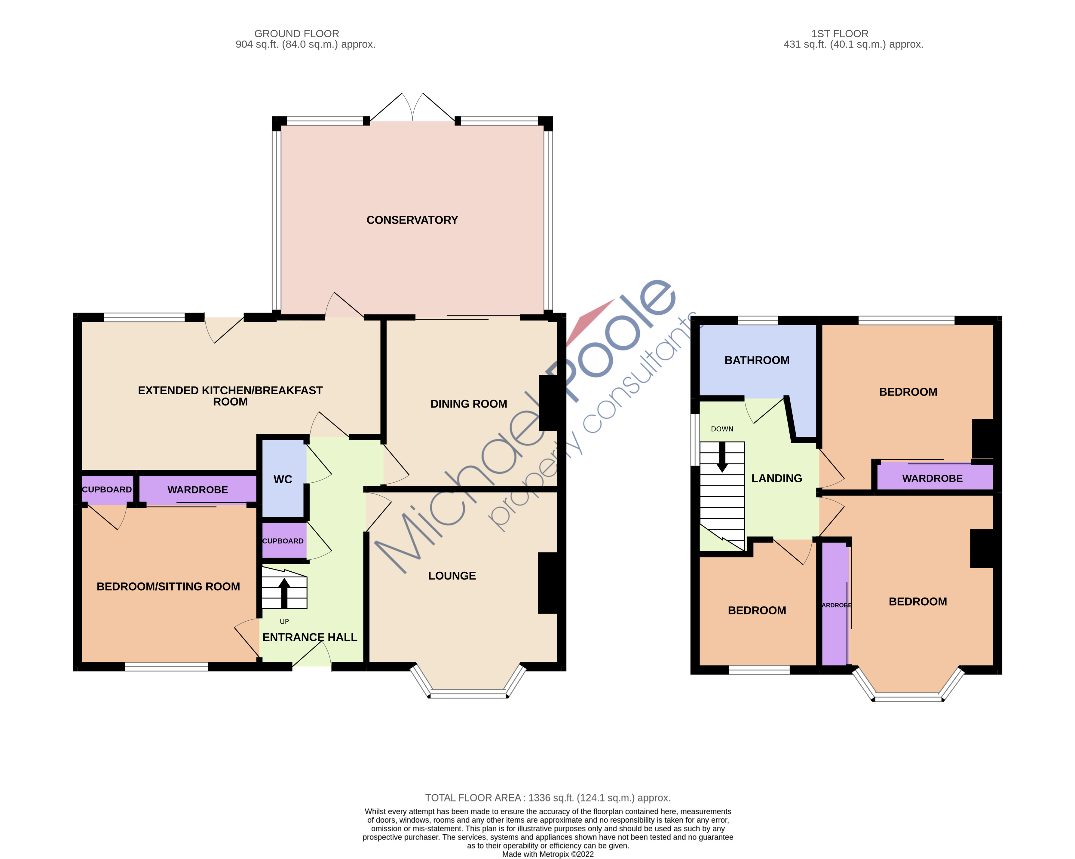 3 bed house for sale in Malvern Drive, Brookfield - Property floorplan