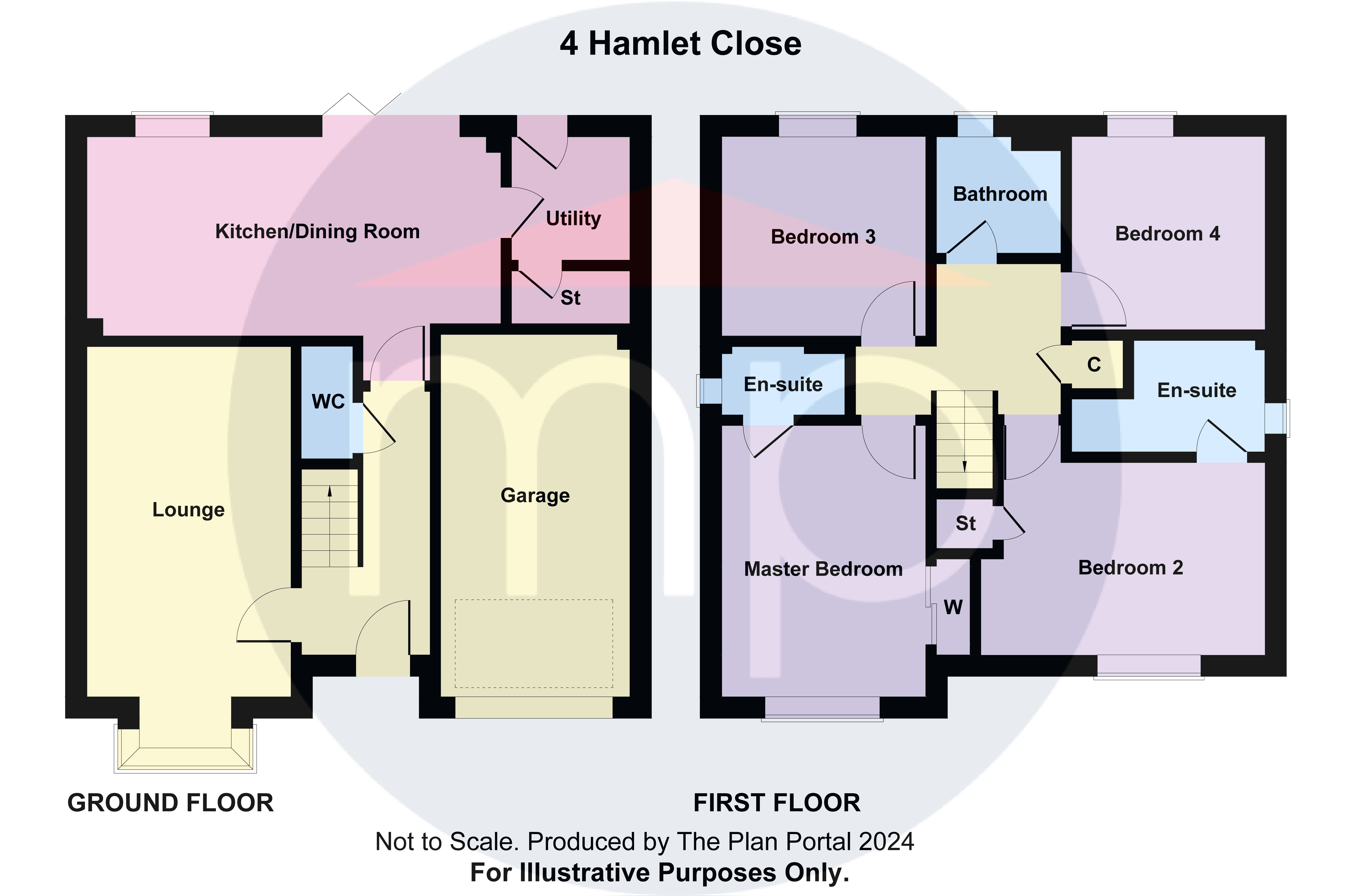 4 bed house for sale in Hamlet Close, Stainsby Hall Farm - Property floorplan