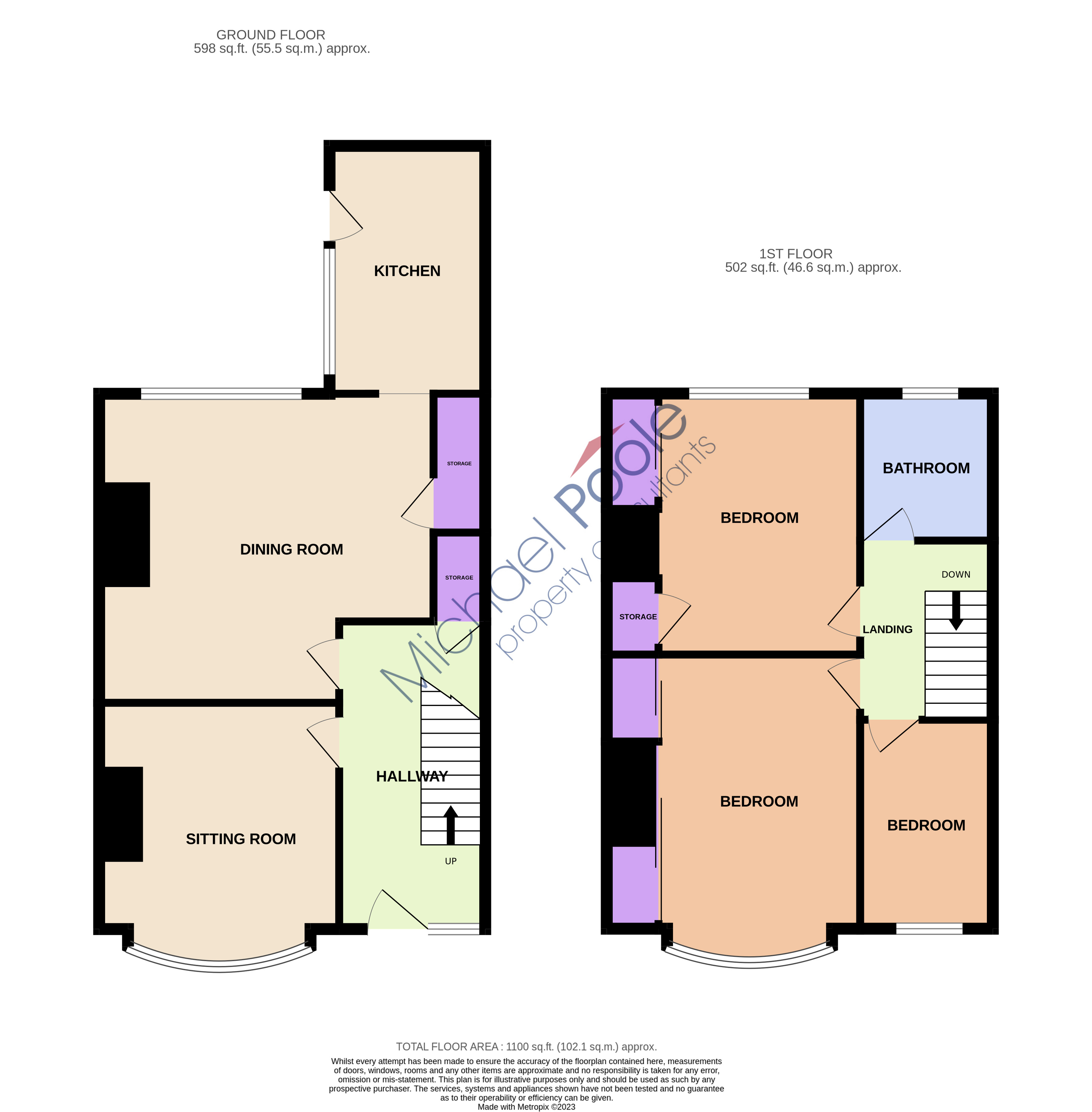 3 bed house for sale in Ottawa Road, Longlands - Property floorplan