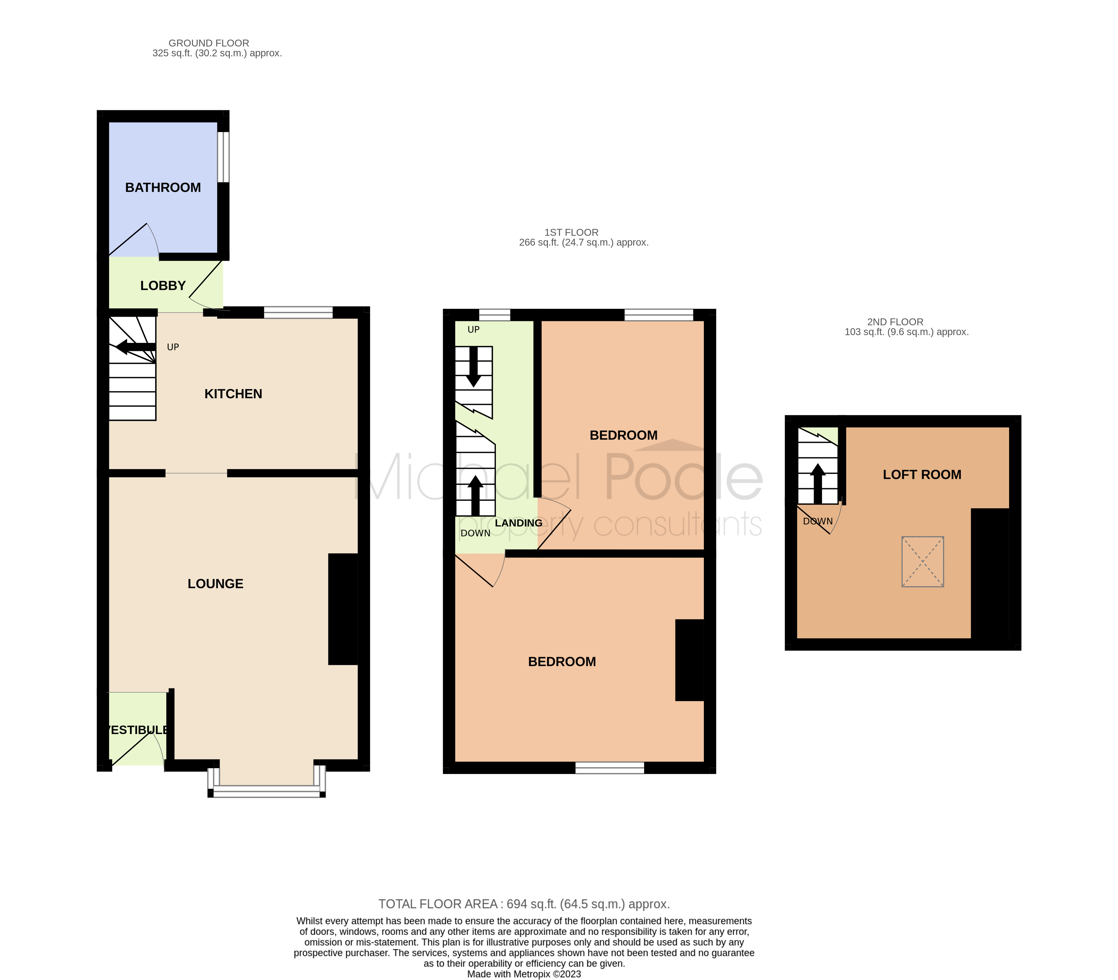 2 bed house for sale in South View Terrace, North Ormesby - Property floorplan