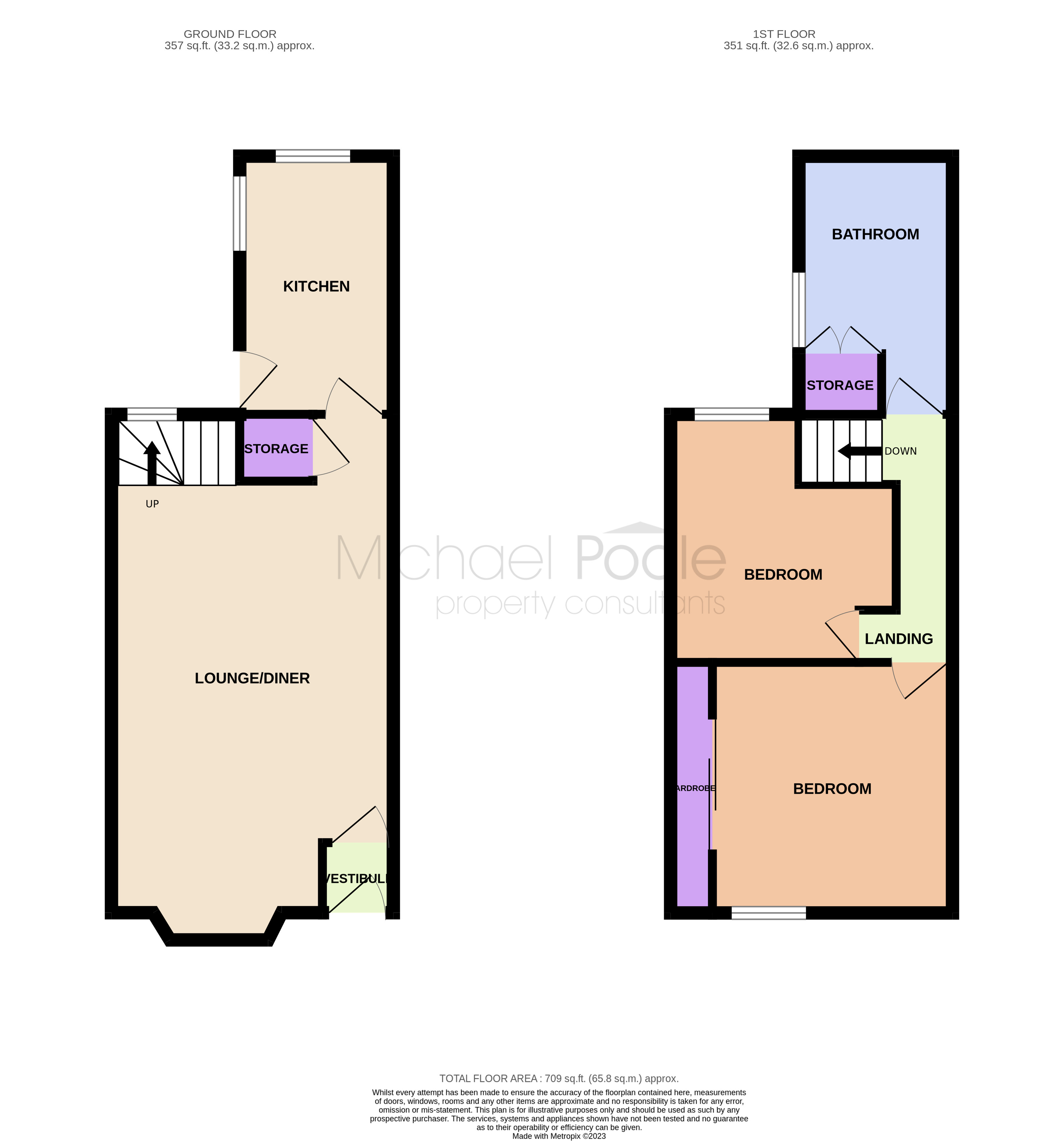 2 bed house for sale in Costa Street, Middlesbrough - Property floorplan