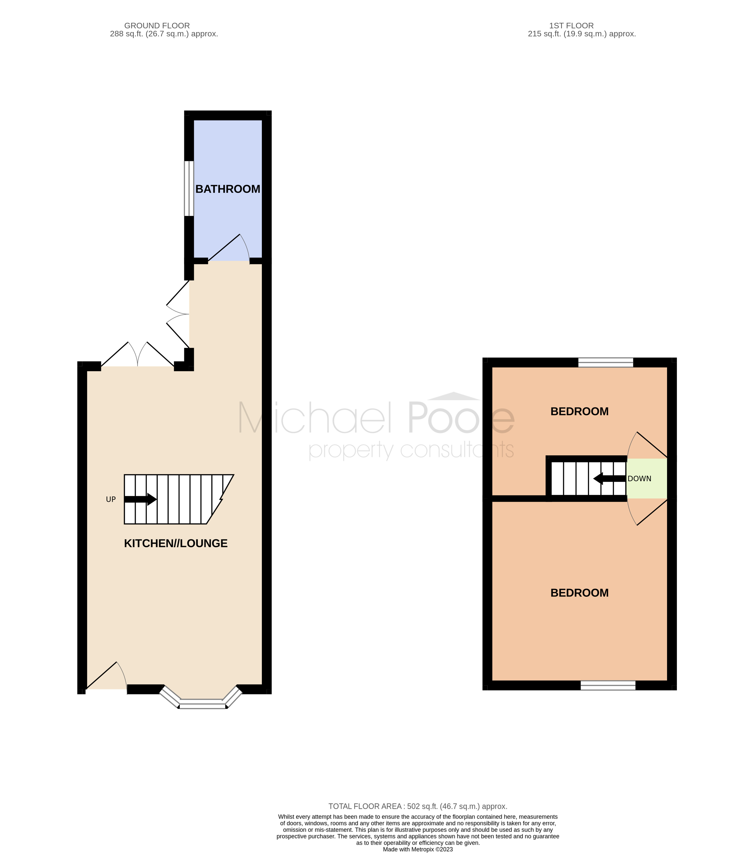 2 bed house for sale in Henry Street, North Ormesby - Property floorplan