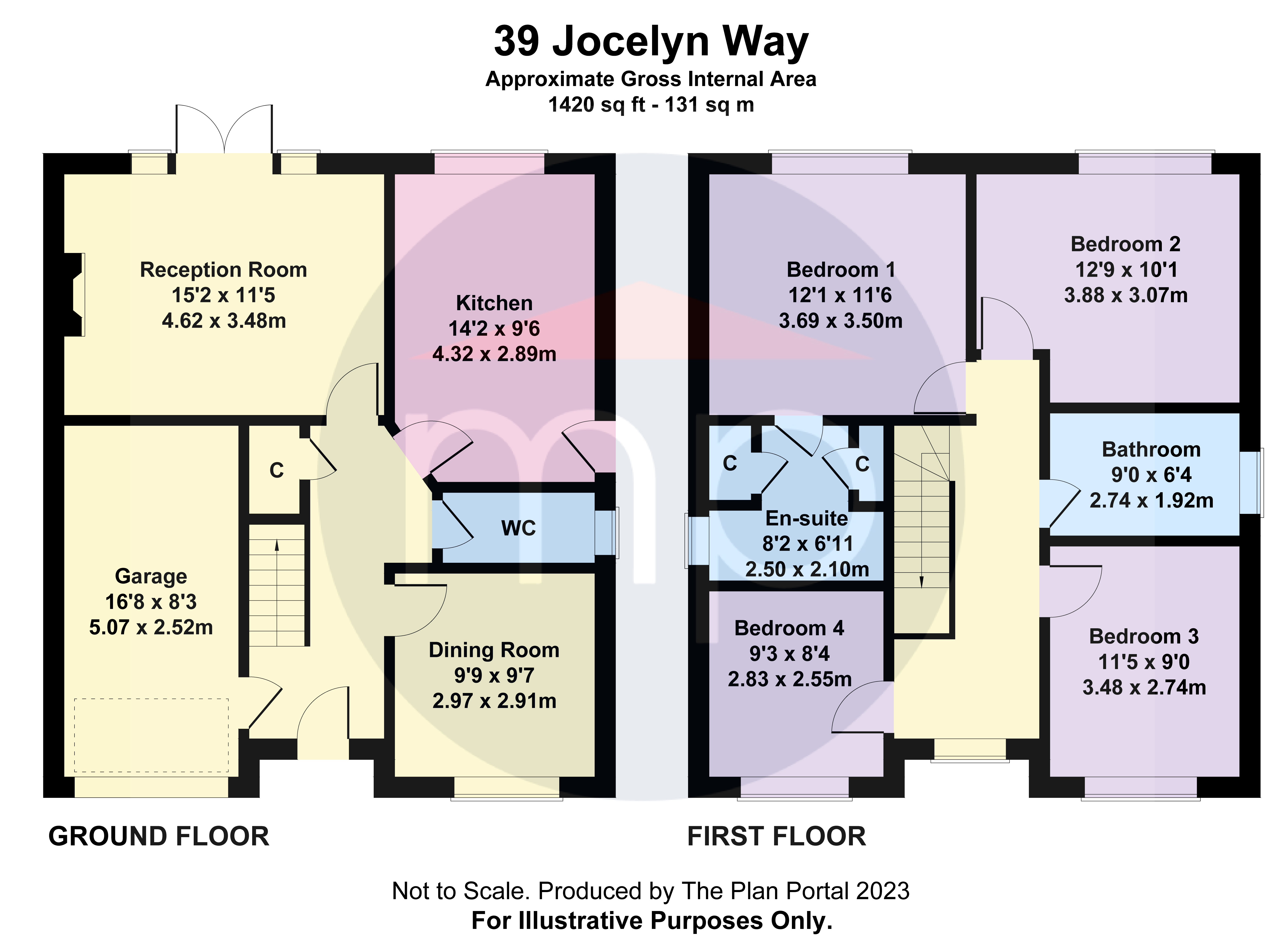 4 bed house for sale in Jocelyn Way, Middlesbrough - Property floorplan