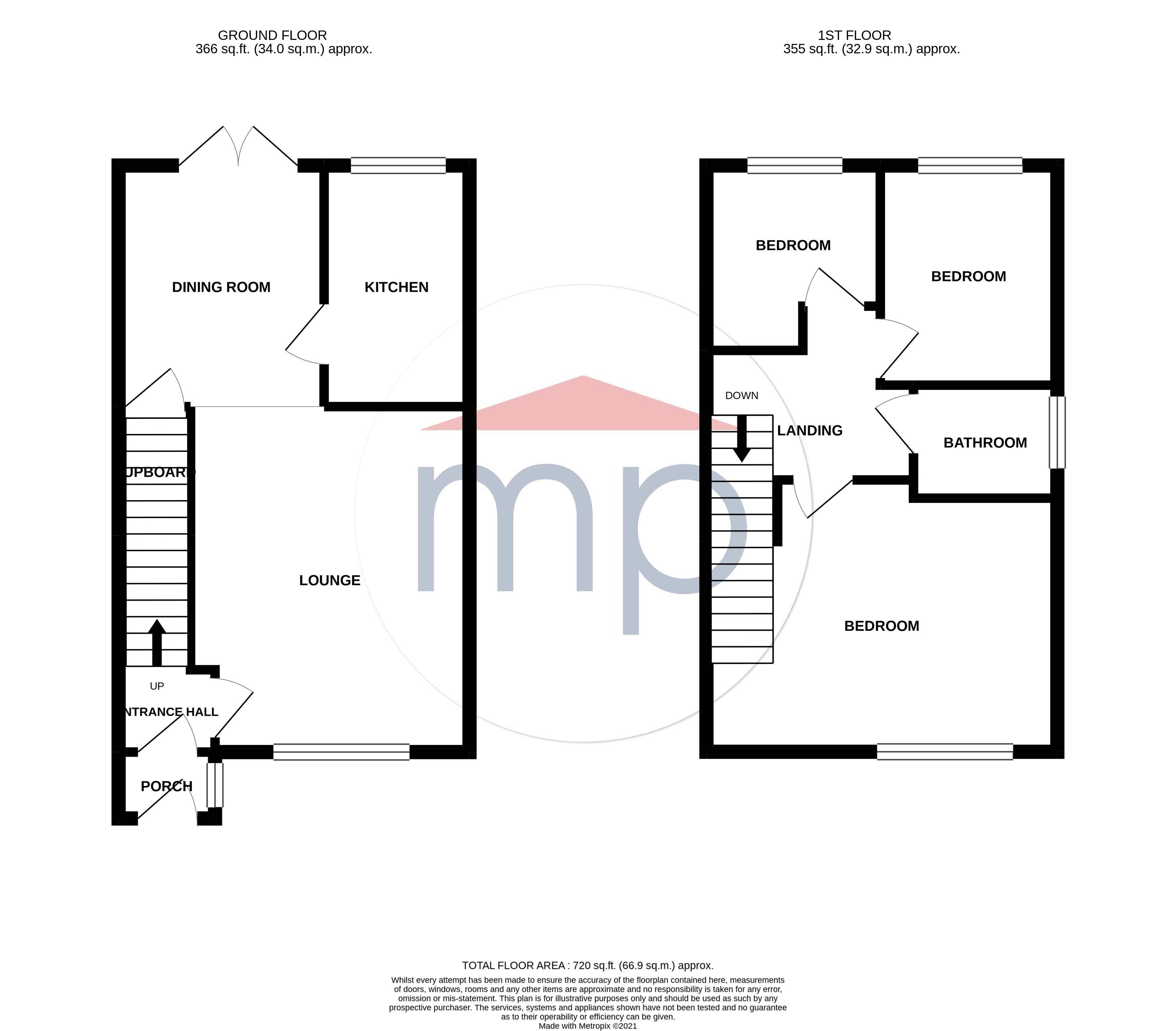 3 bed house for sale in Hoskins Way, Middlesbrough - Property floorplan