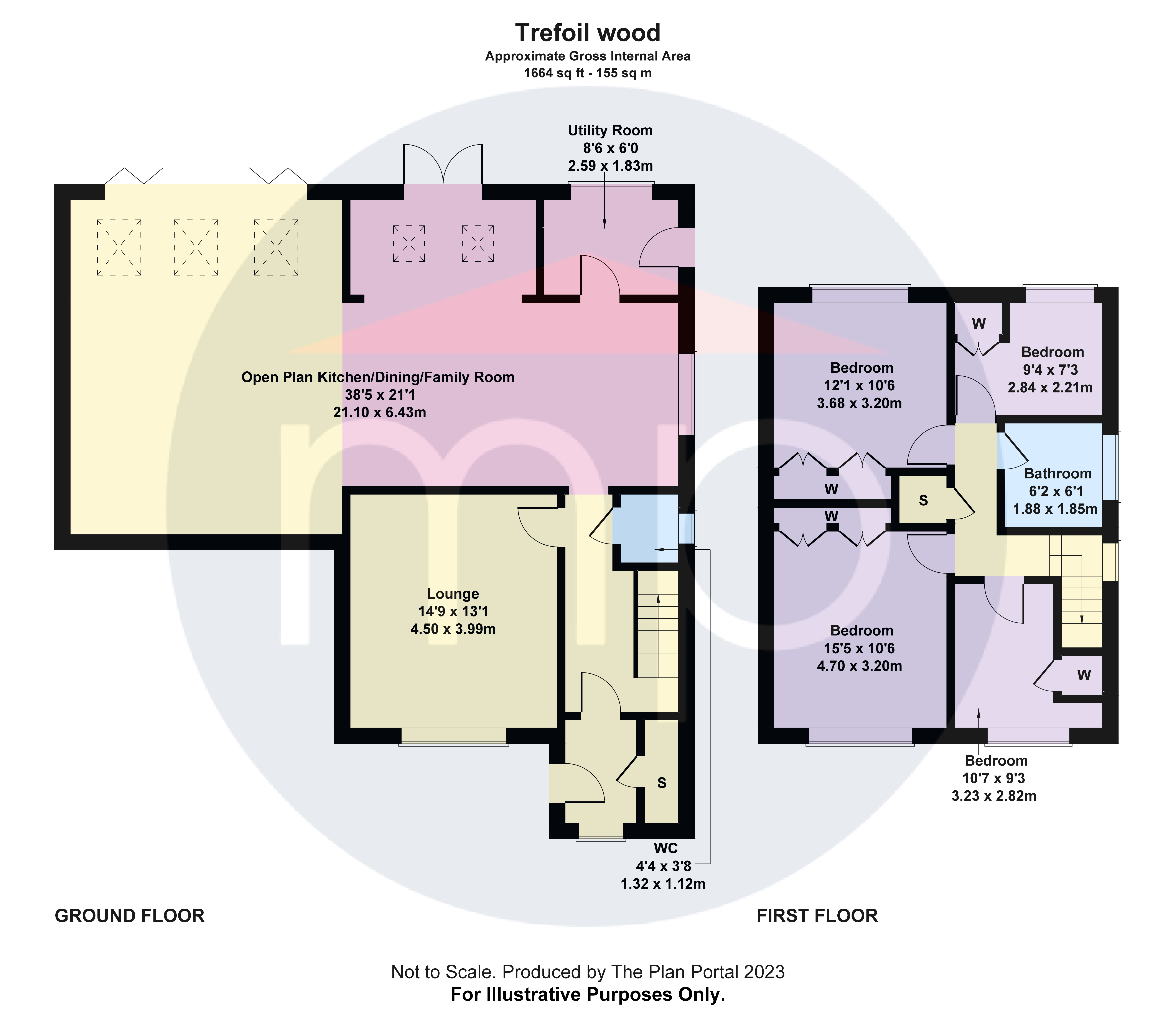 4 bed house for sale in Trefoil Wood, Marton Manor - Property floorplan