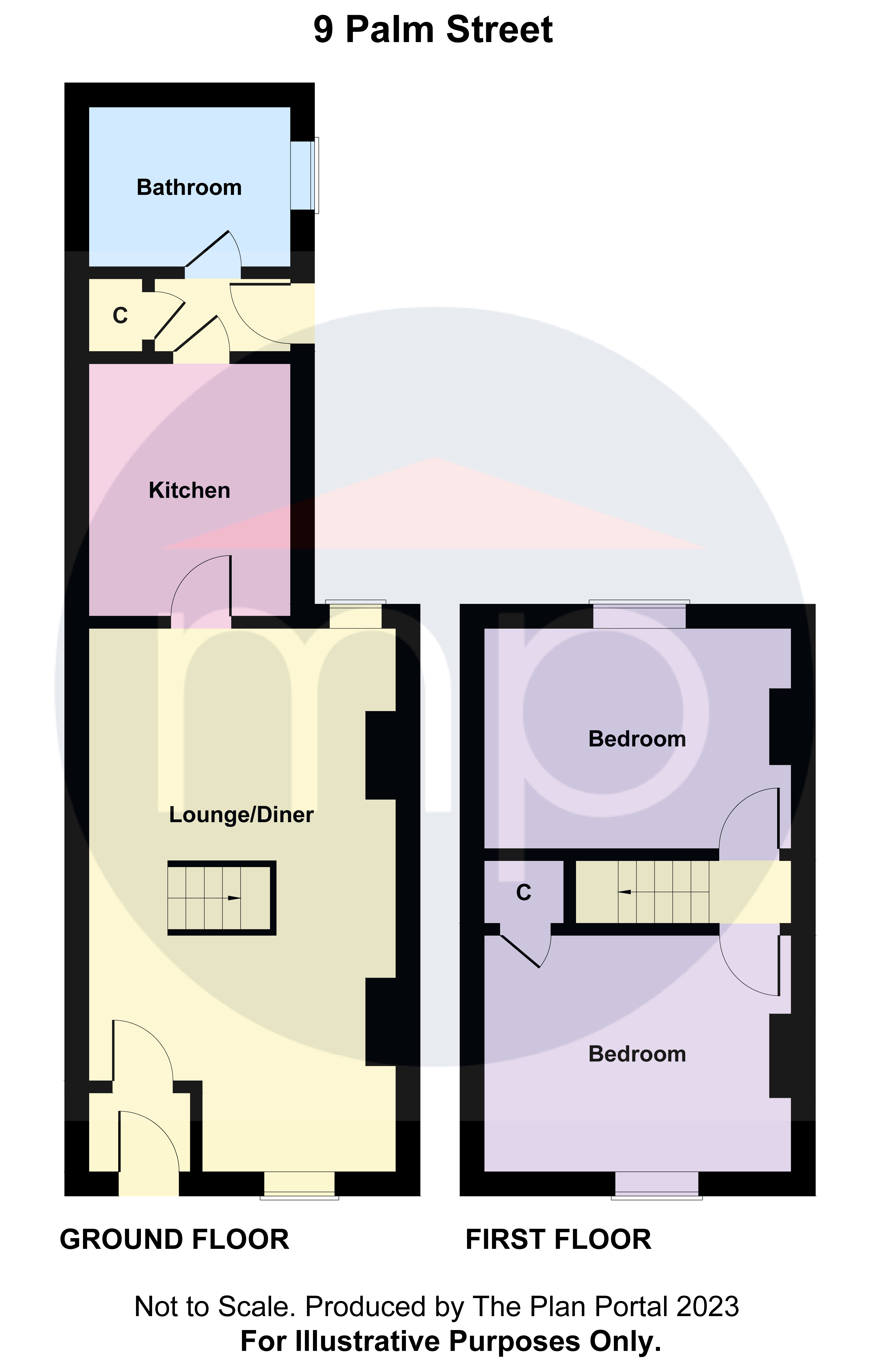 2 bed house for sale in Palm Street, Middlesbrough - Property floorplan