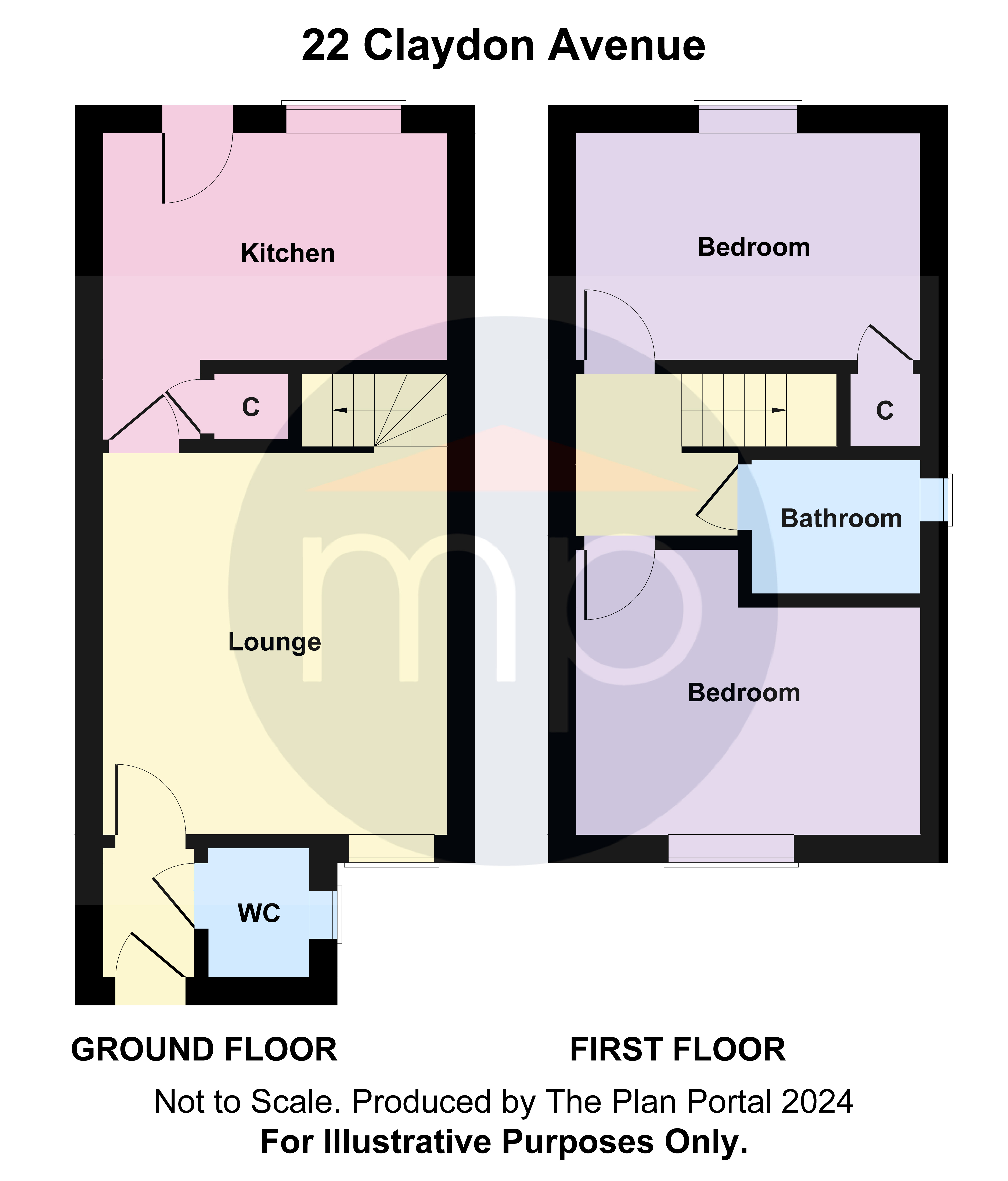 2 bed house for sale in Acklam Gardens, Middlesbrough - Property floorplan