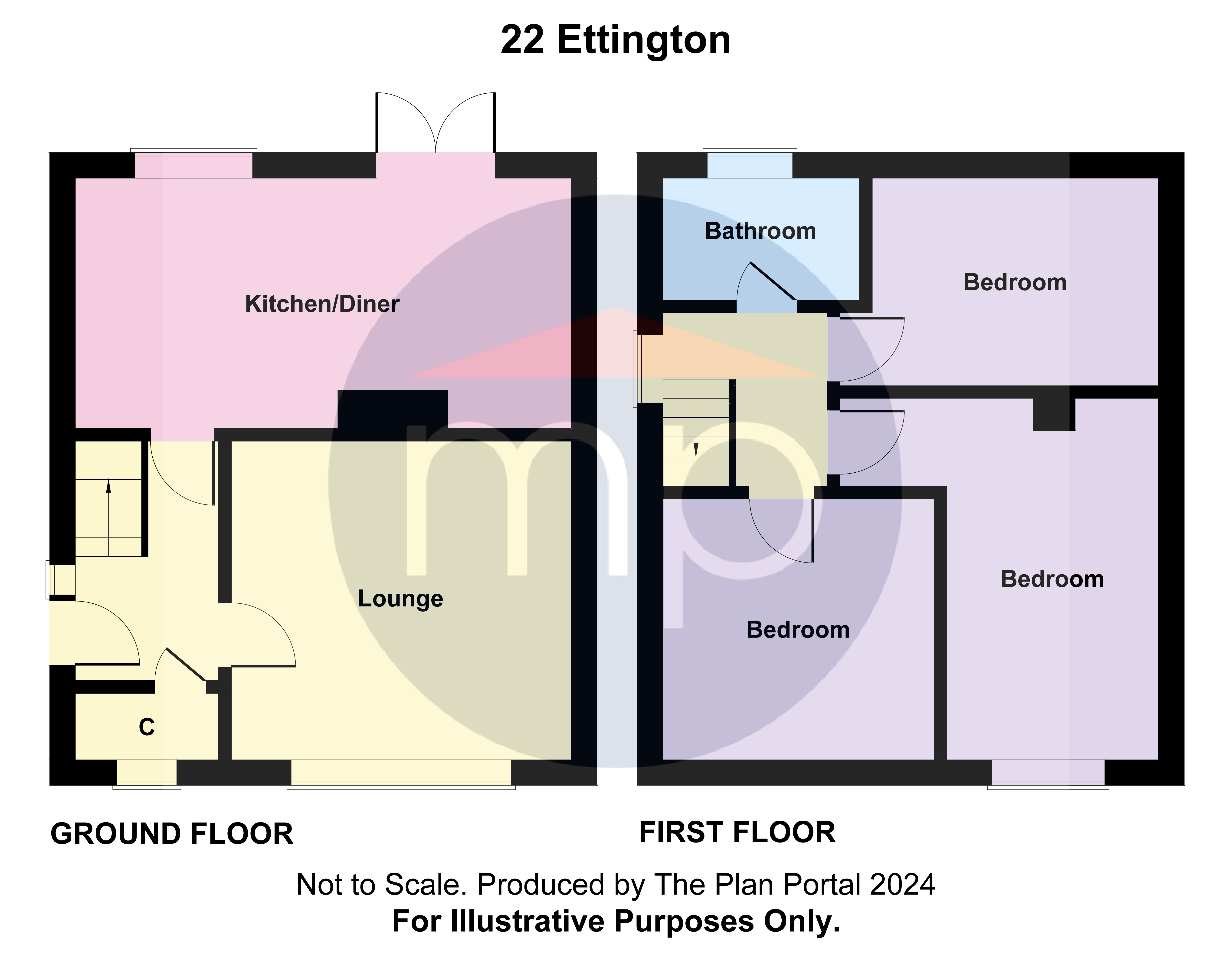 3 bed house for sale in Ettington Avenue, Park End - Property floorplan