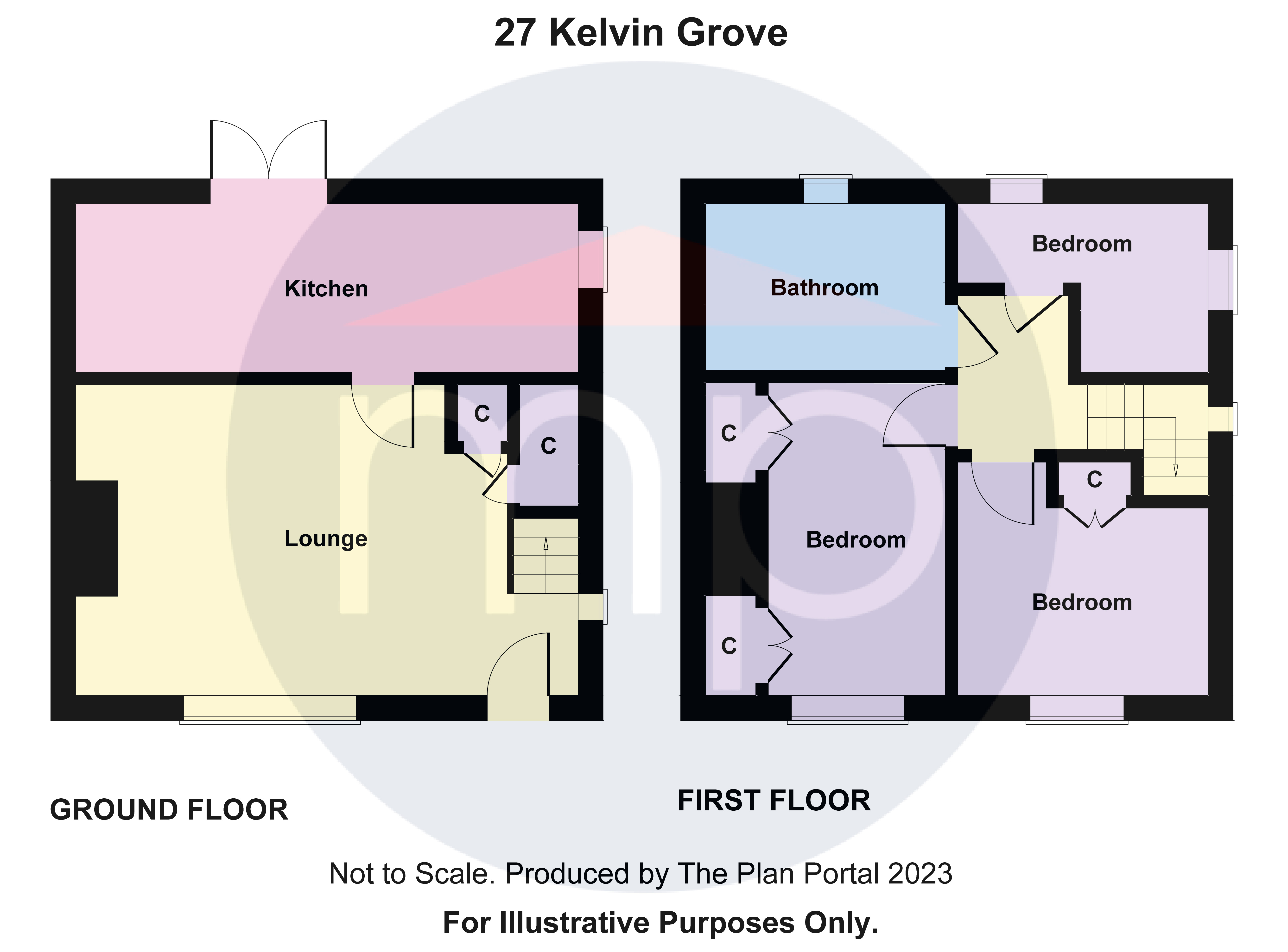 3 bed  for sale - Property floorplan