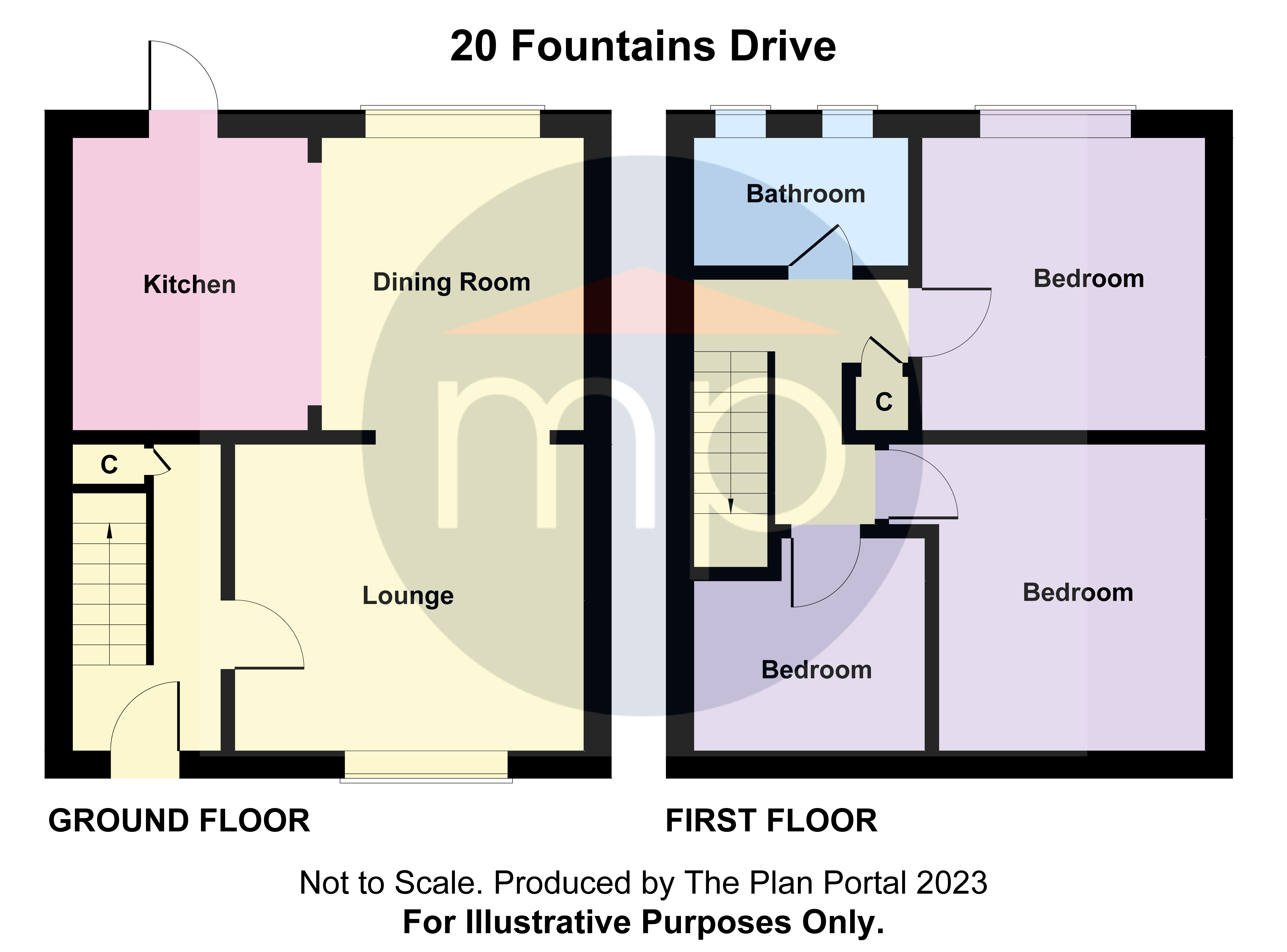 3 bed house for sale in Fountains Drive, Acklam Hall Estate - Property floorplan