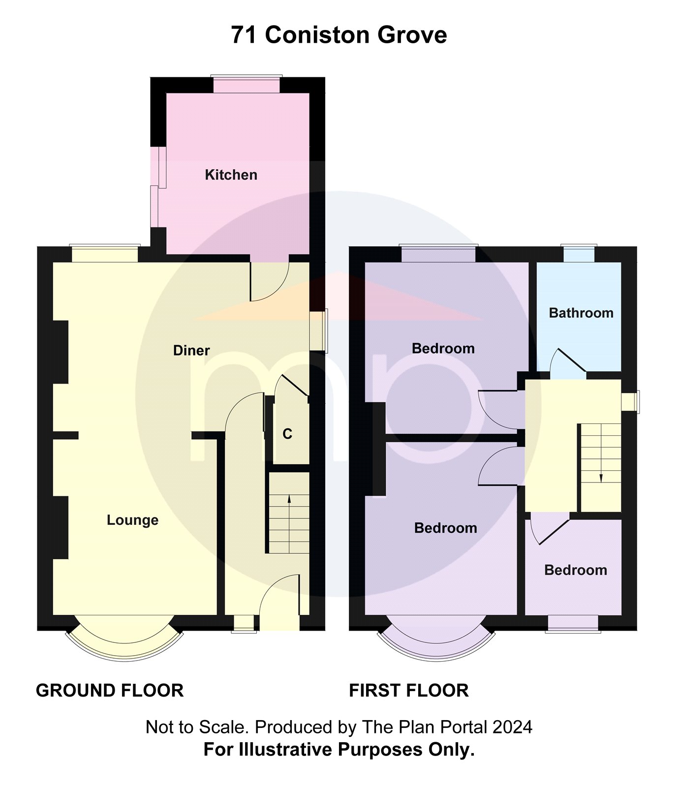 3 bed house for sale in Coniston Grove, Acklam - Property floorplan