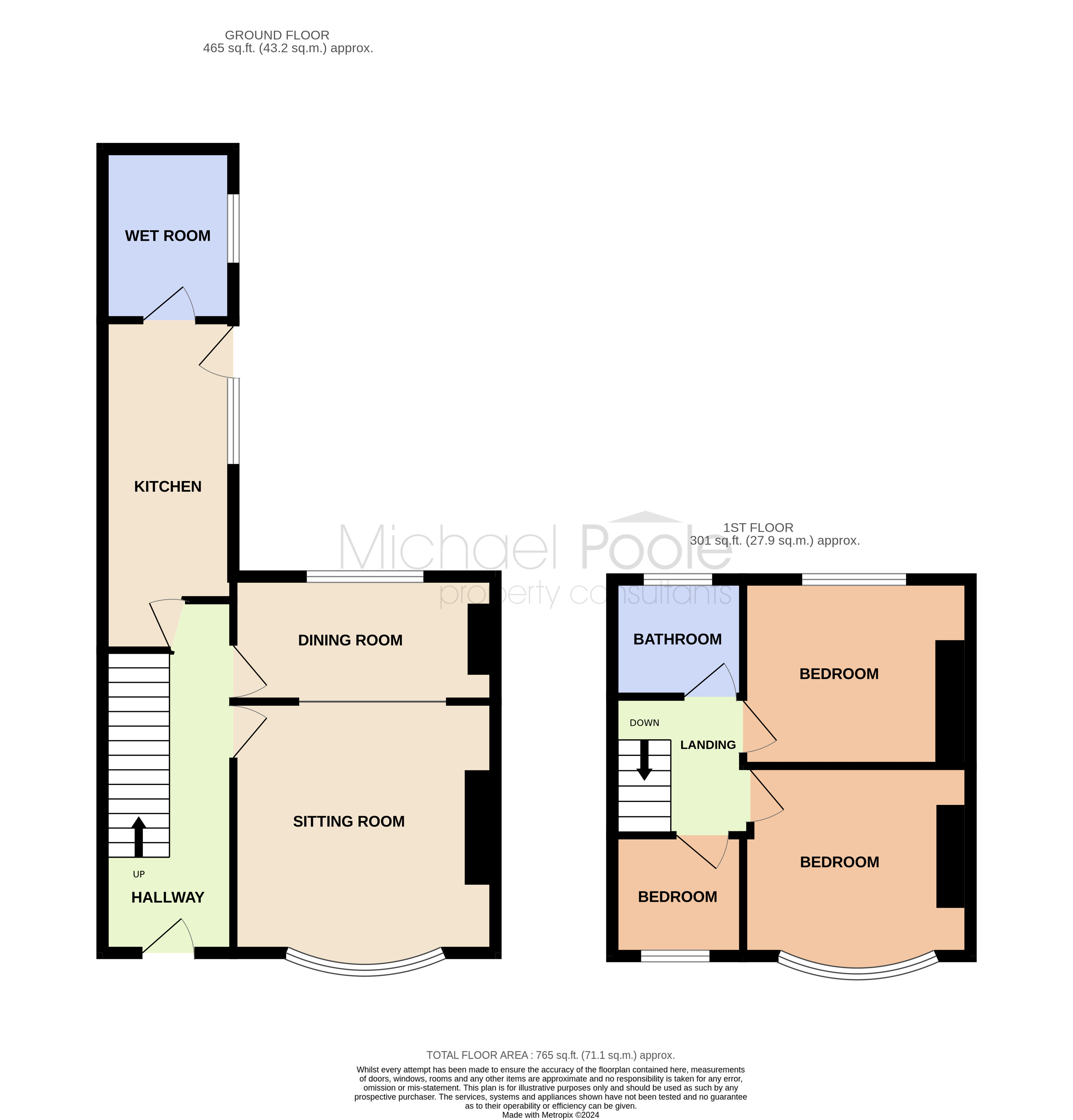 3 bed house for sale in Connaught Road, Middlesbrough - Property floorplan