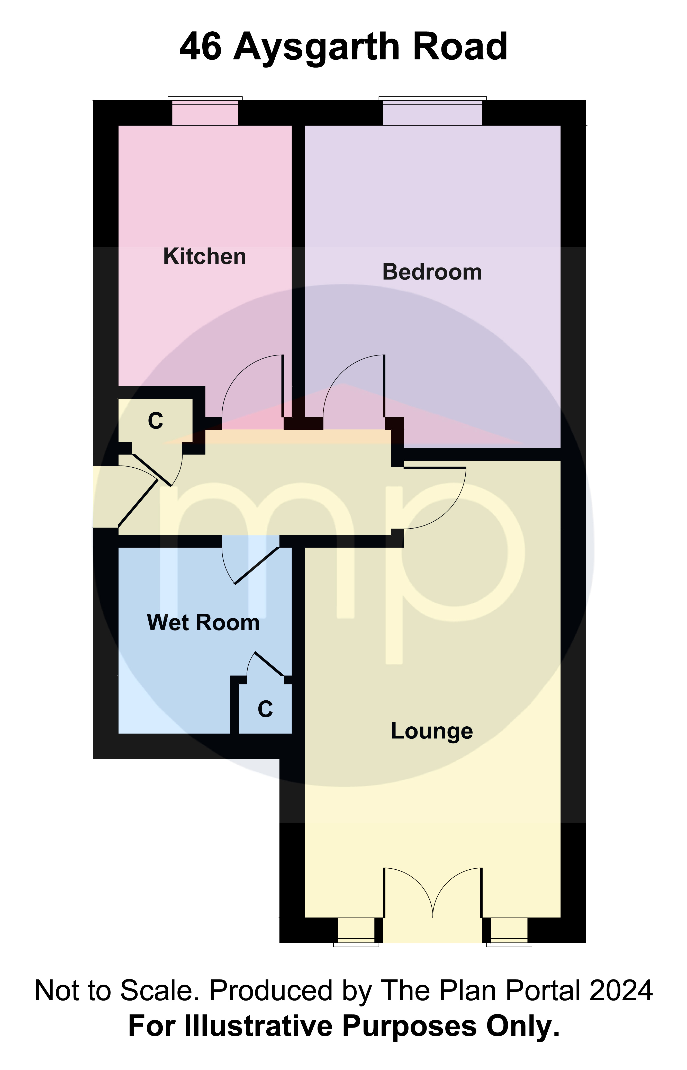 1 bed apartment for sale in Aysgarth Road, Linthorpe - Property floorplan
