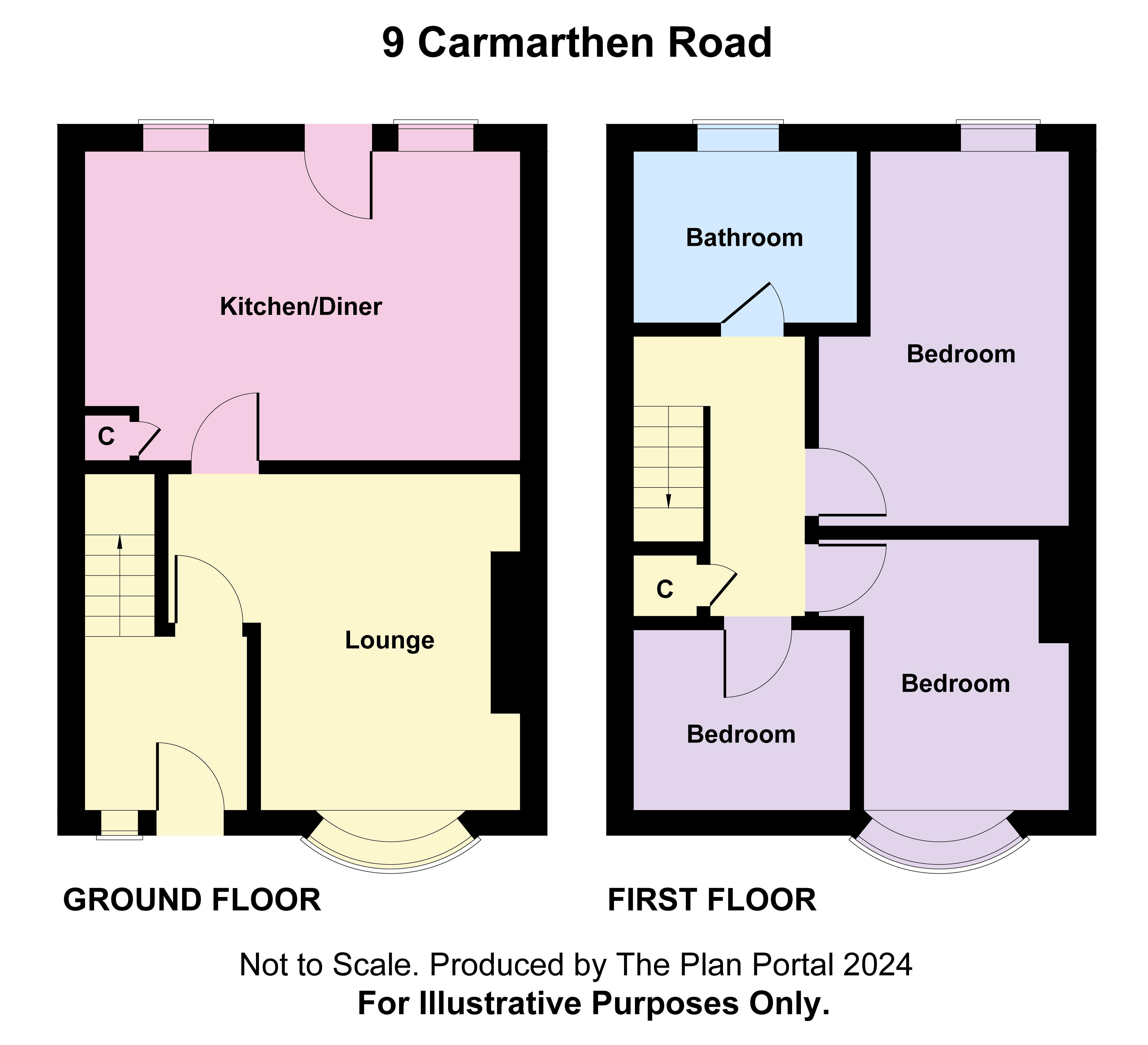 3 bed house for sale in Carmarthen Road, Priestfields - Property floorplan