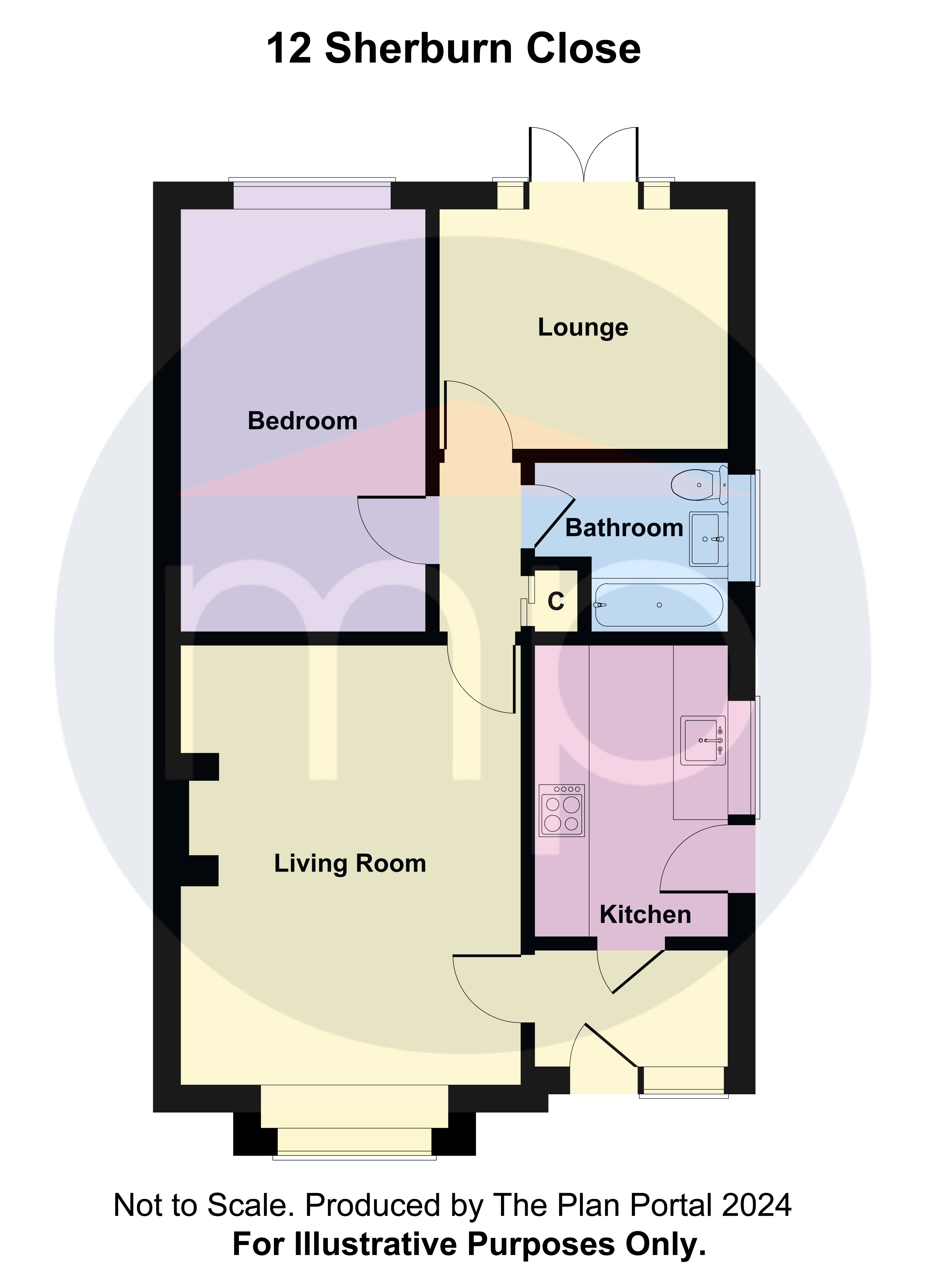 2 bed semi-detached bungalow for sale in Sherburn Close, Acklam - Property floorplan