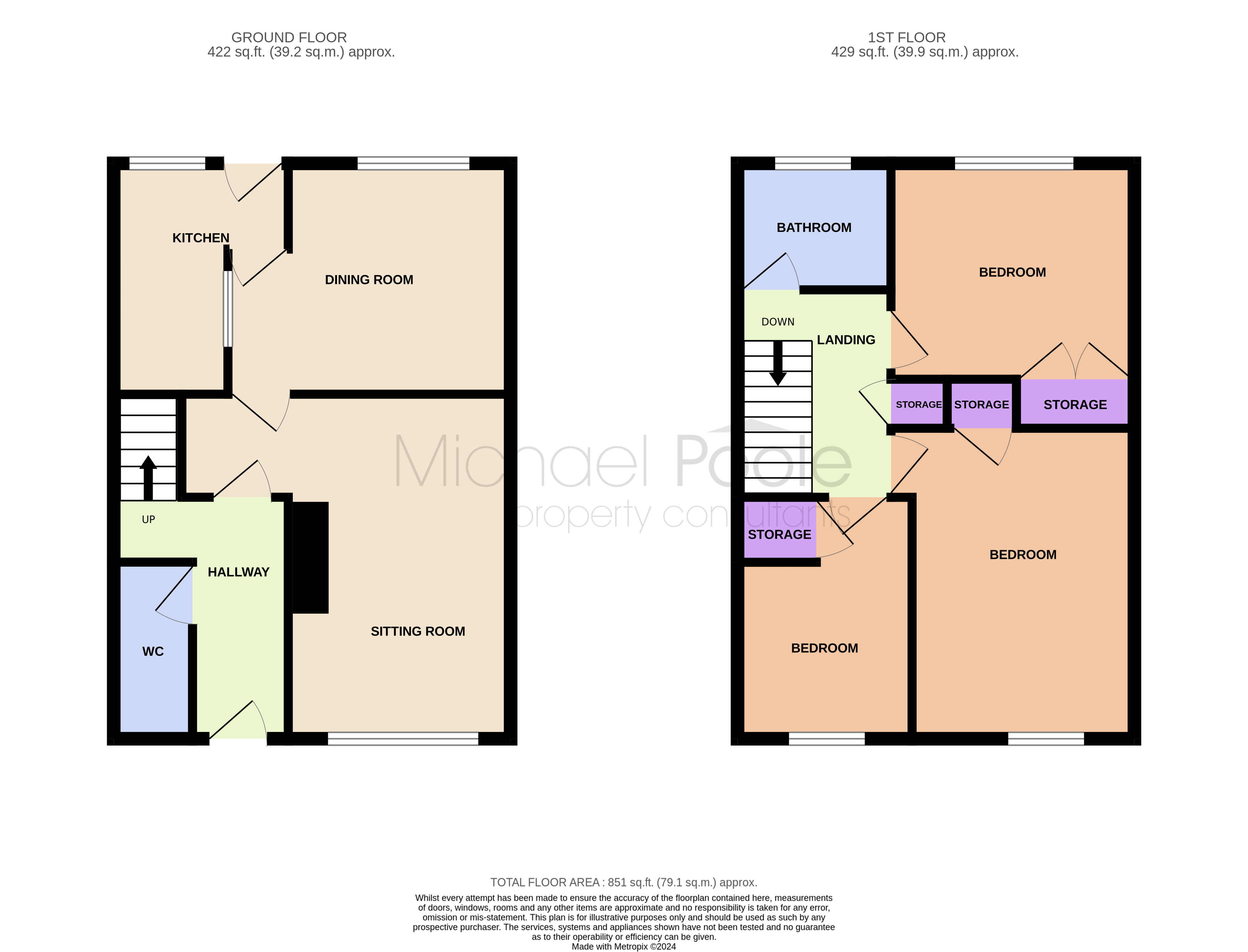 3 bed house for sale in Fulbeck Road, Netherfields - Property floorplan