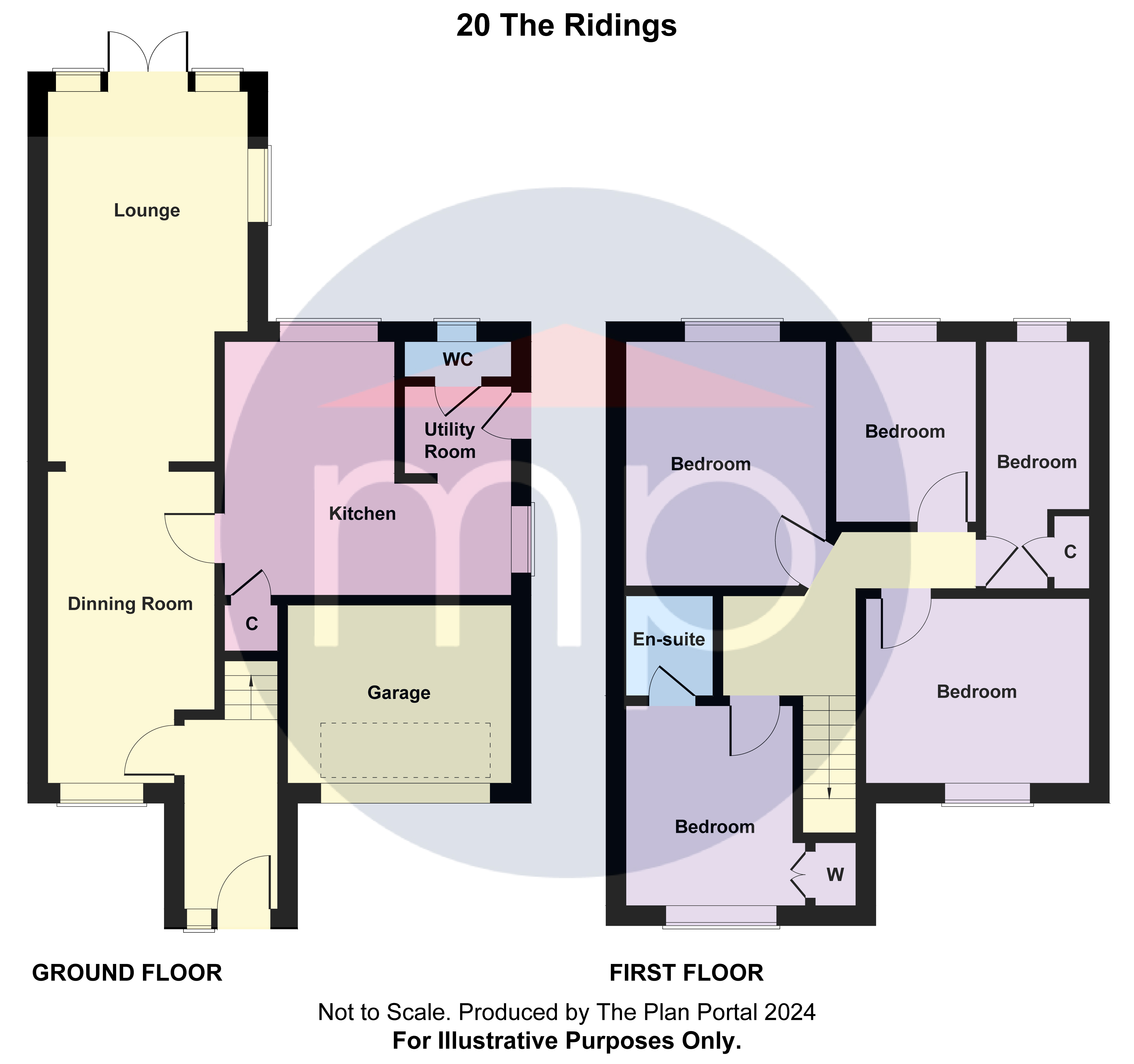 4 bed house for sale in The Ridings, Middlesbrough - Property floorplan