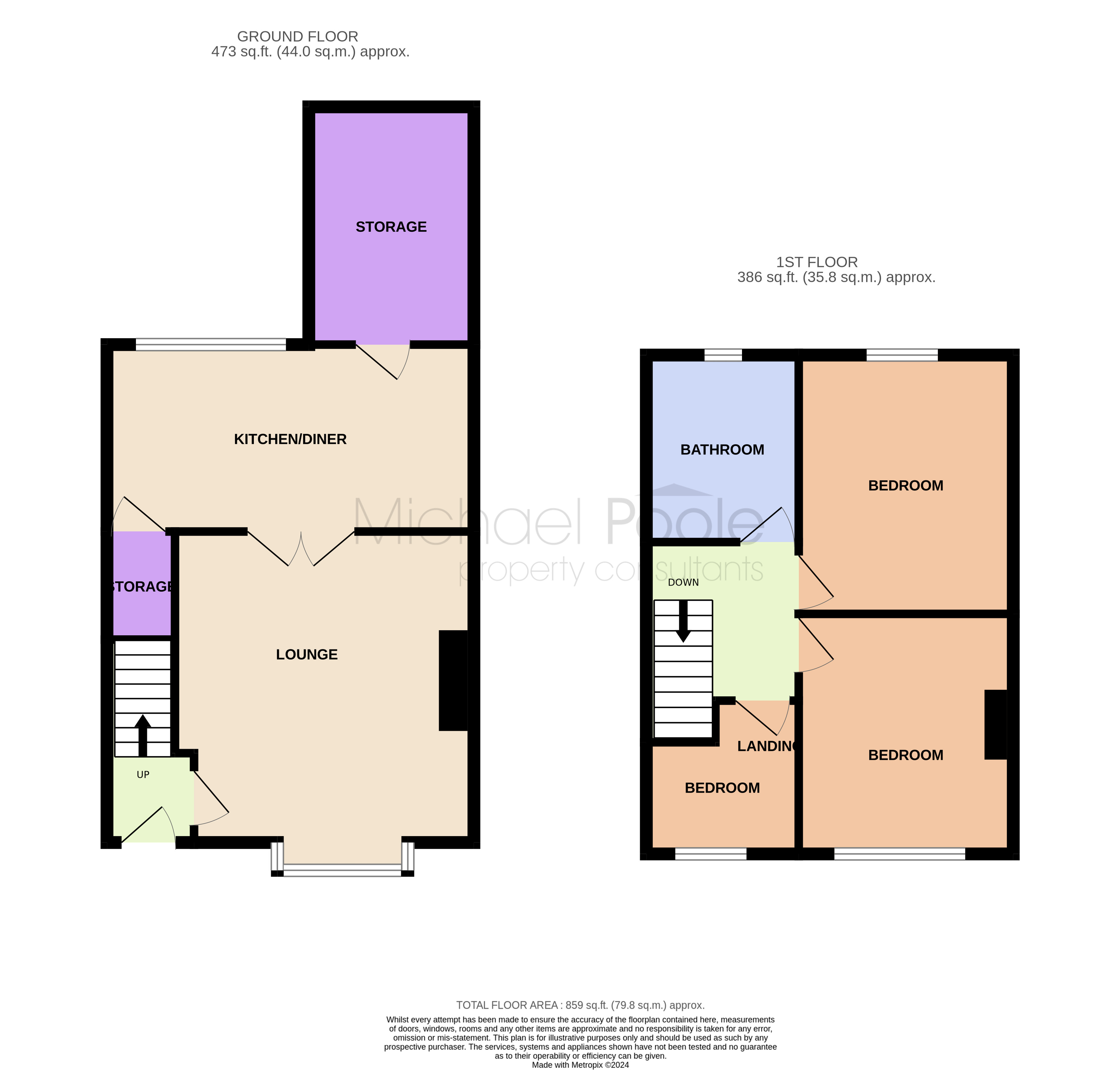 3 bed house for sale in Longford Street, Middlesbrough - Property floorplan