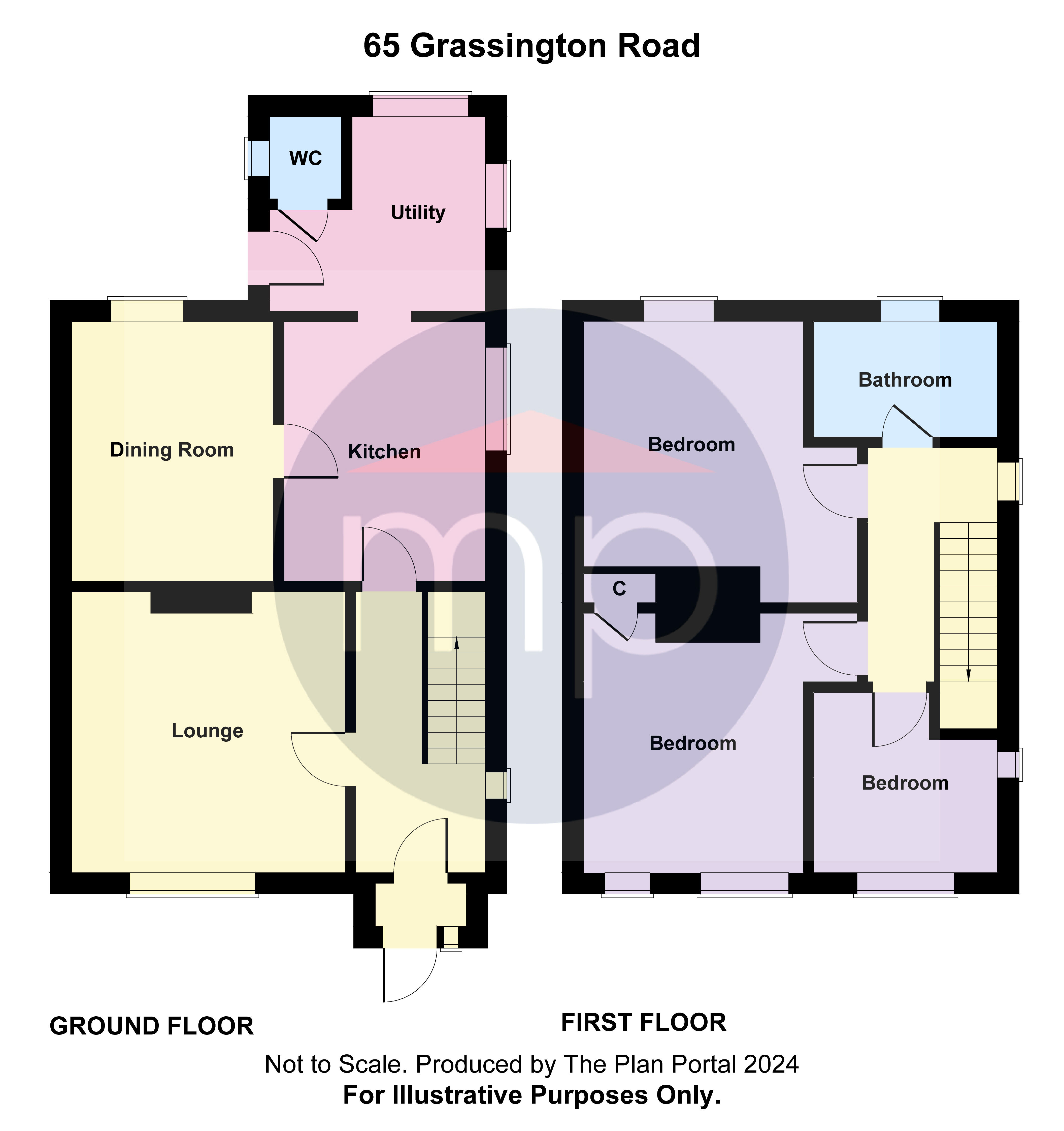 3 bed house for sale in Grassington Road, Beechwood - Property floorplan