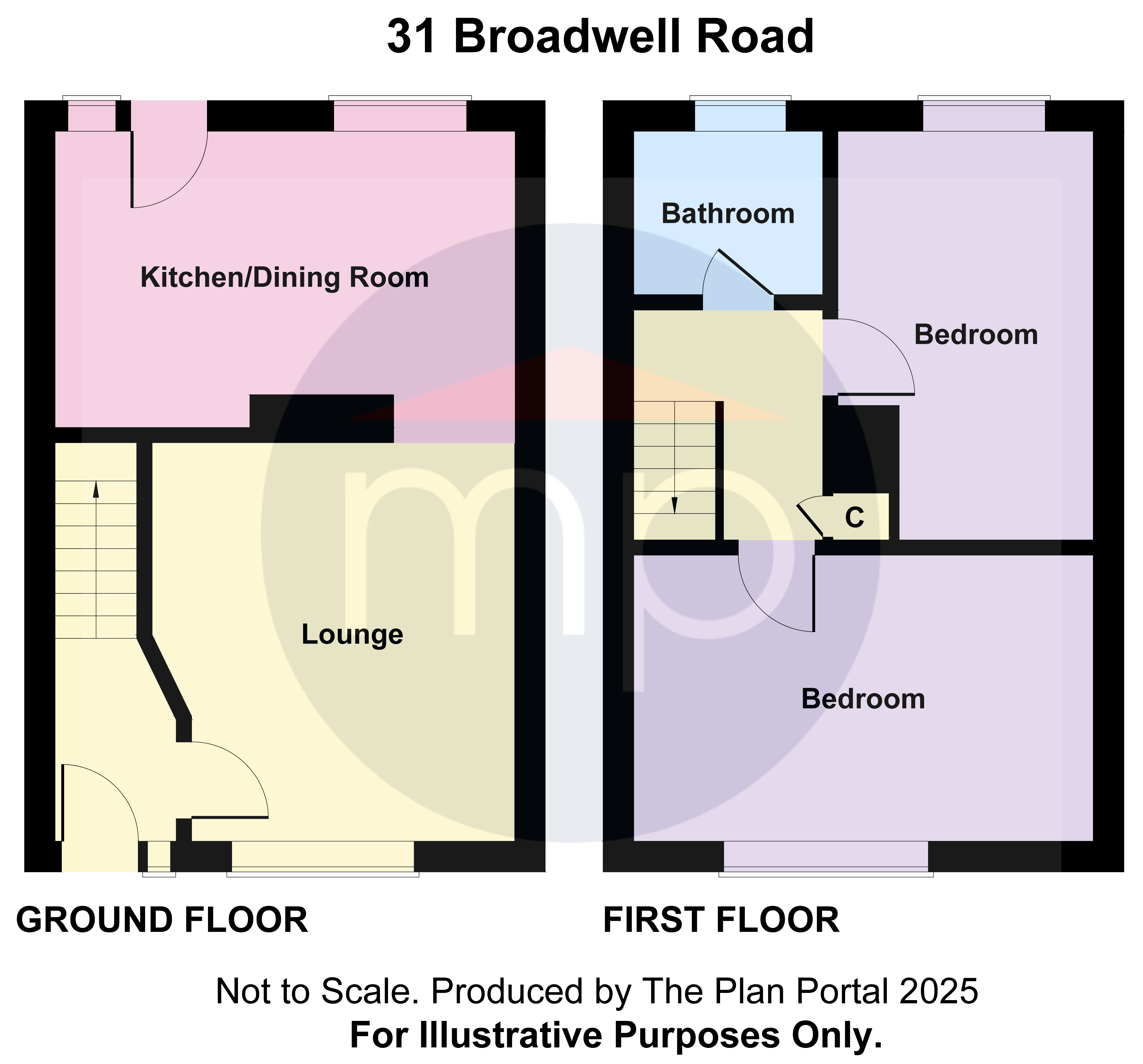 2 bed end of terrace house for sale in Broadwell Road, Easterside - Property floorplan