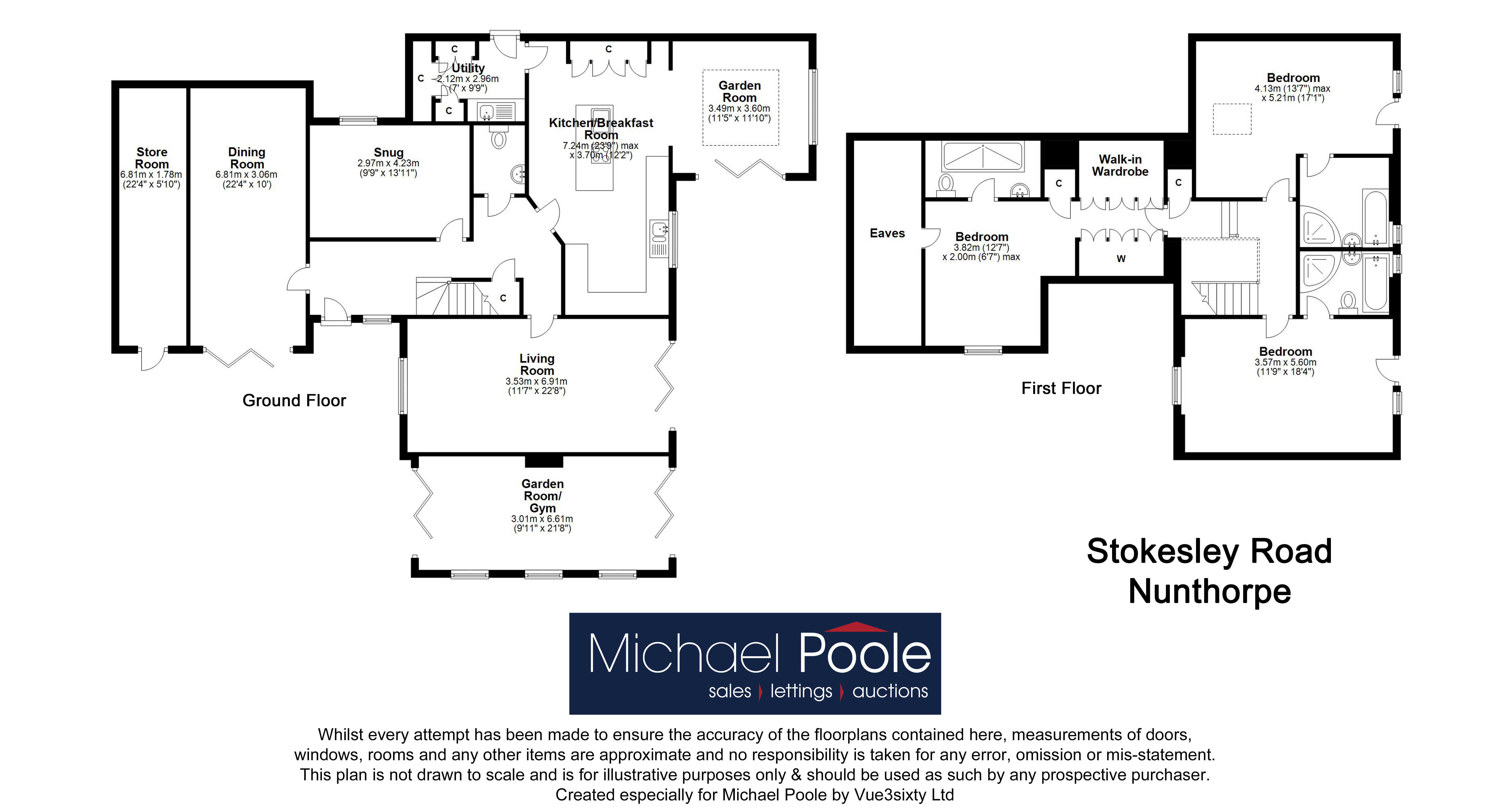 3 bed house for sale in Stokesley Road, Nunthorpe - Property floorplan
