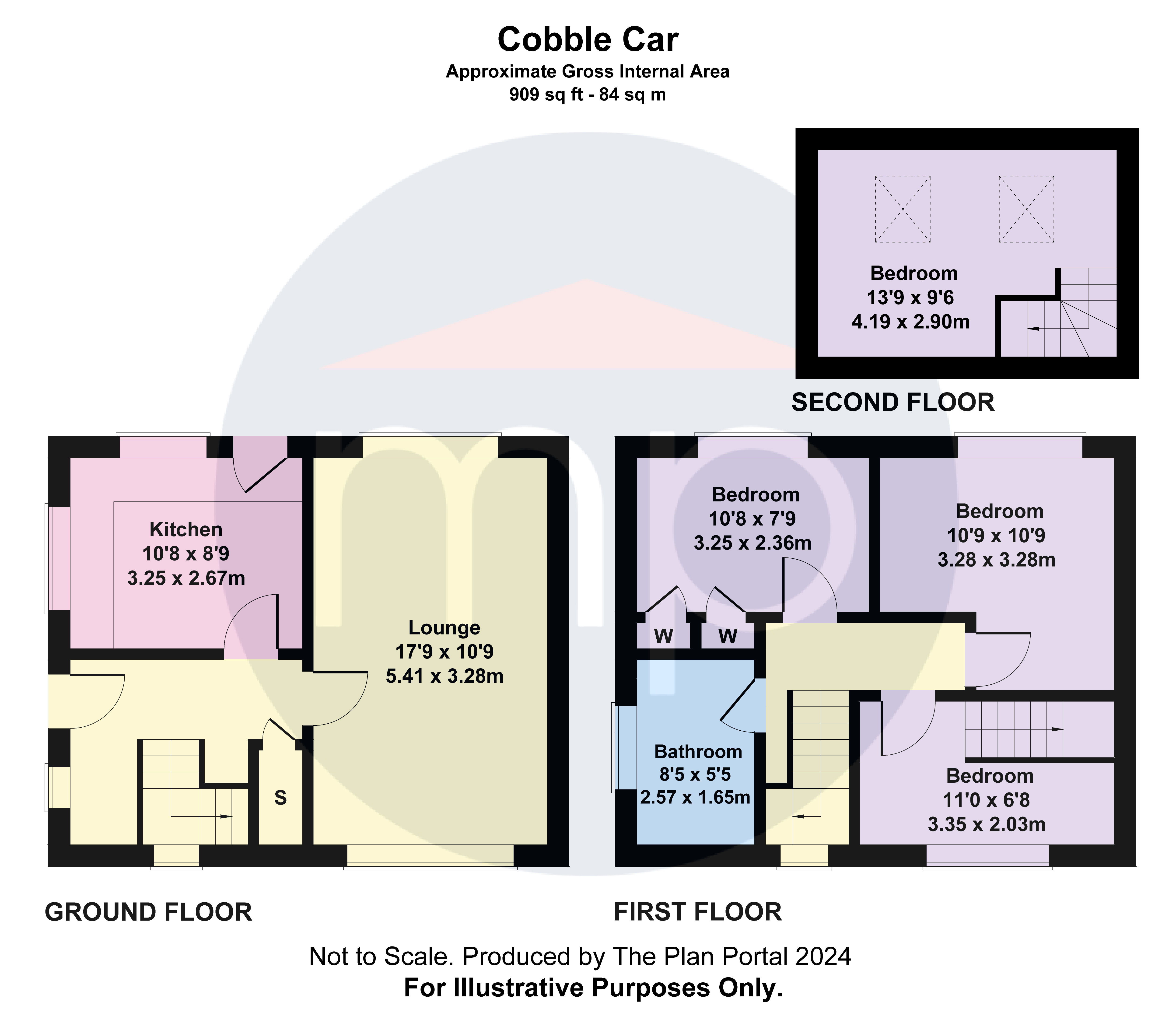 3 bed house for sale in Cobble Carr, Guisborough - Property floorplan