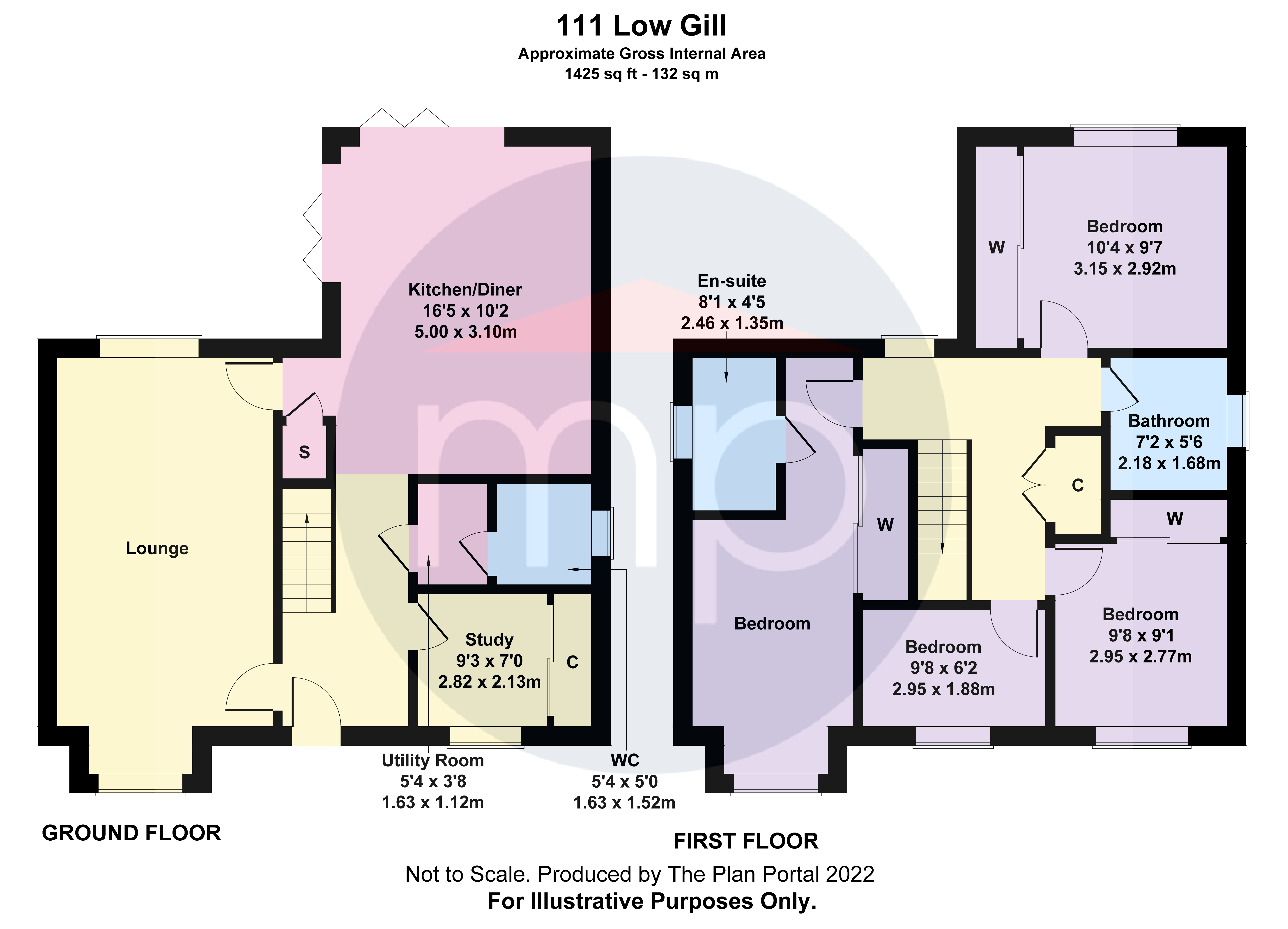 4 bed house for sale - Property floorplan