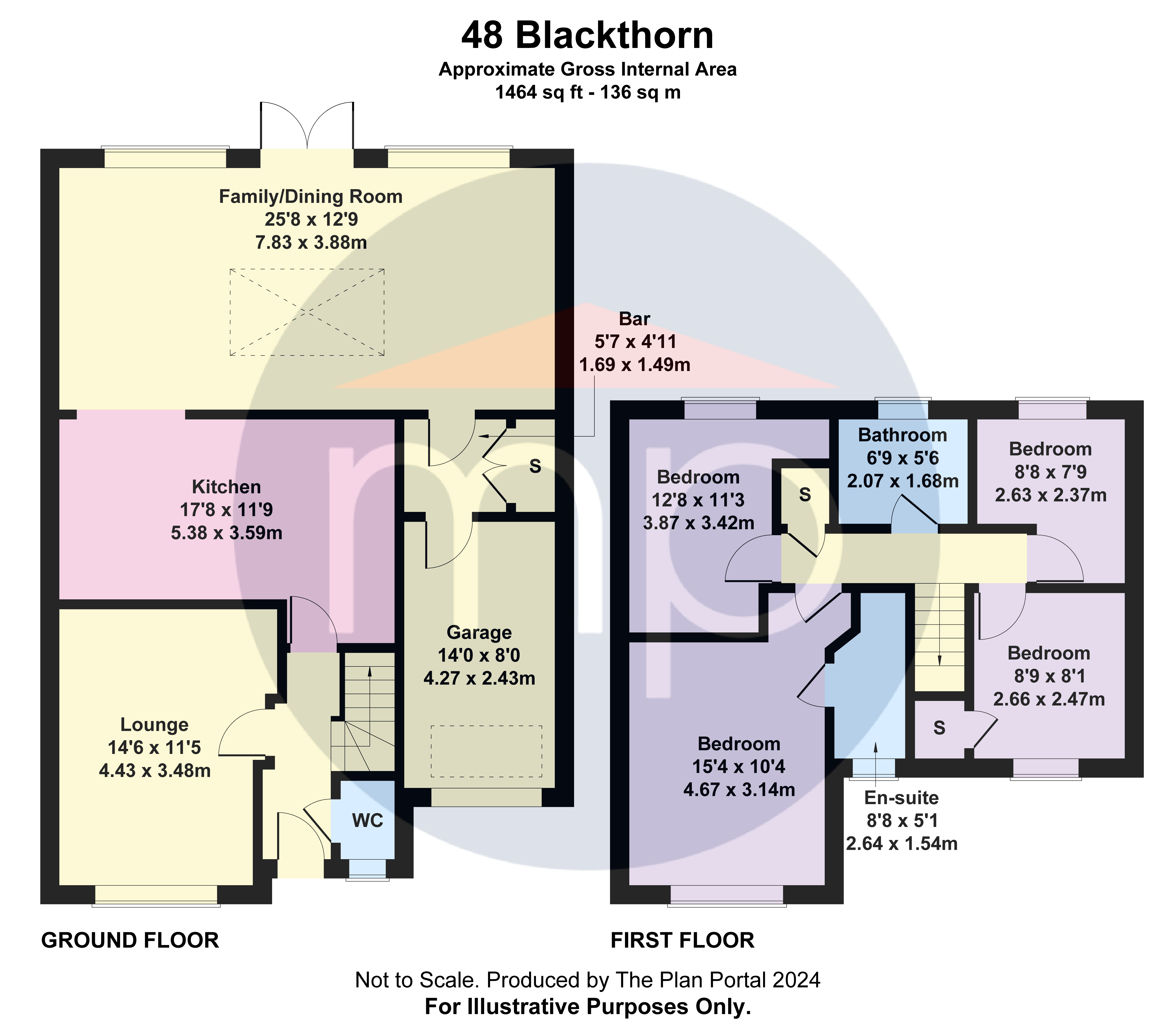 4 bed detached house for sale in Blackthorn, Coulby Newham - Property floorplan