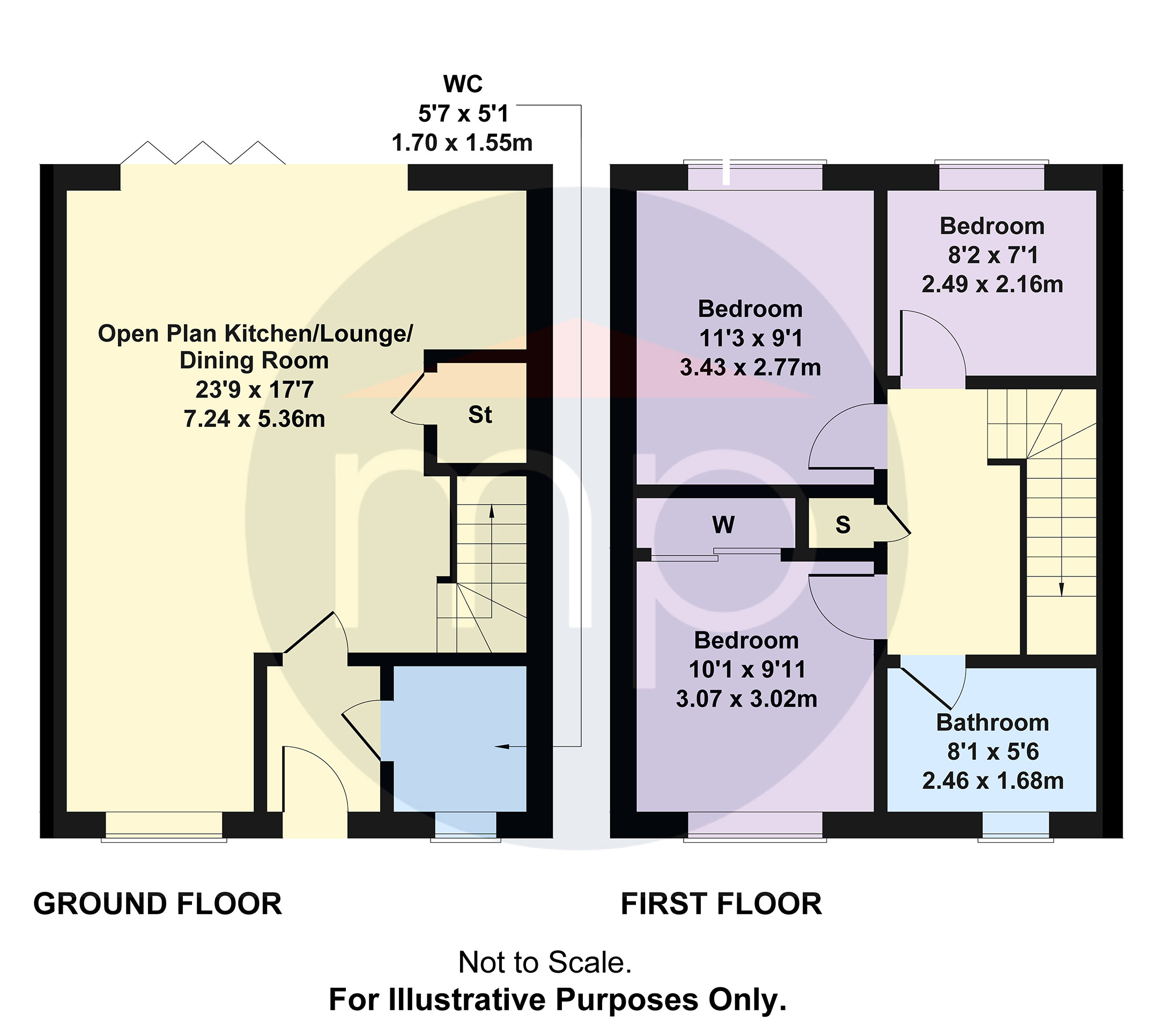 3 bed house for sale in Low Gill View, Middlesbrough - Property floorplan