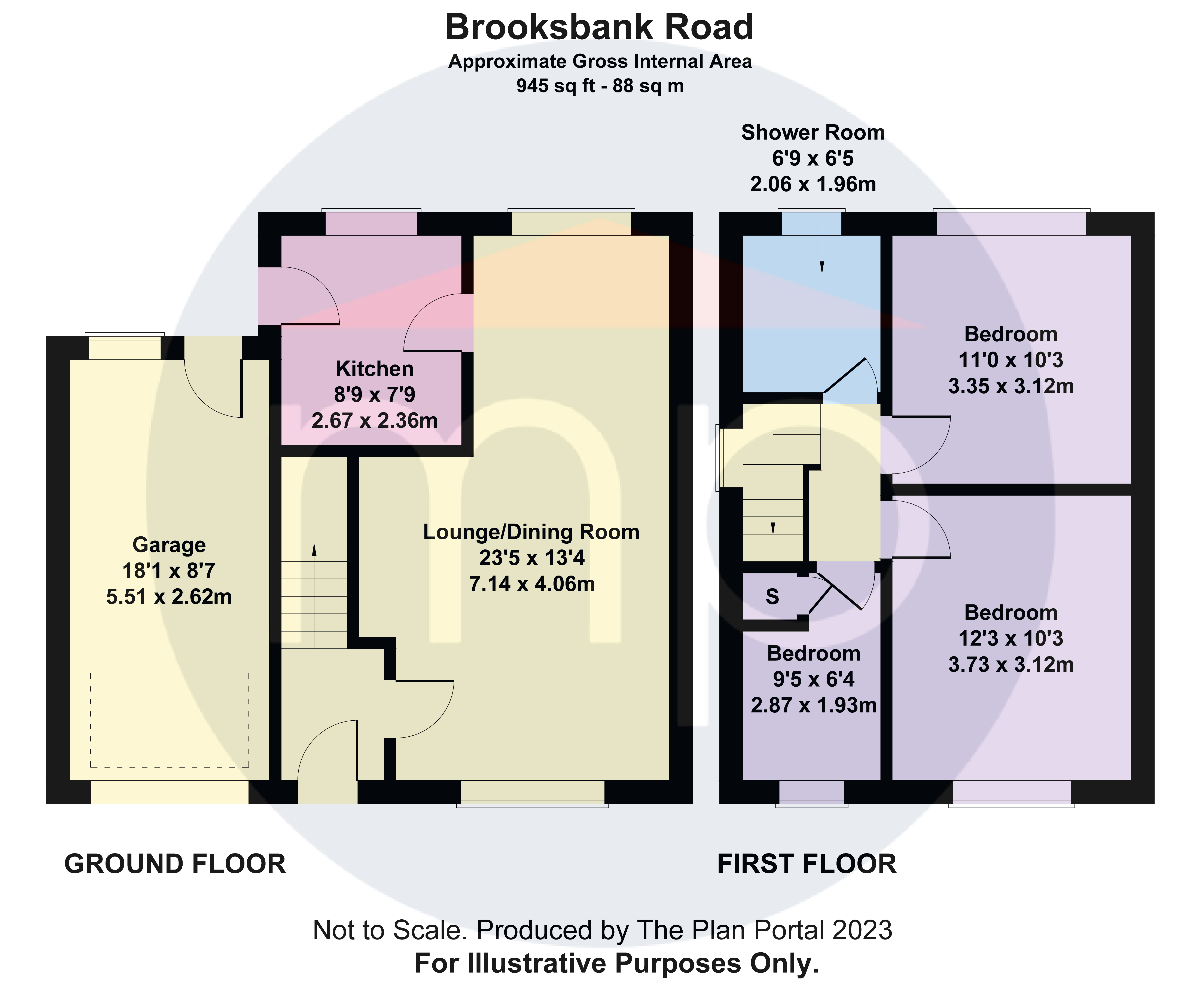 3 bed house for sale in Brooksbank Road, Ormesby - Property floorplan