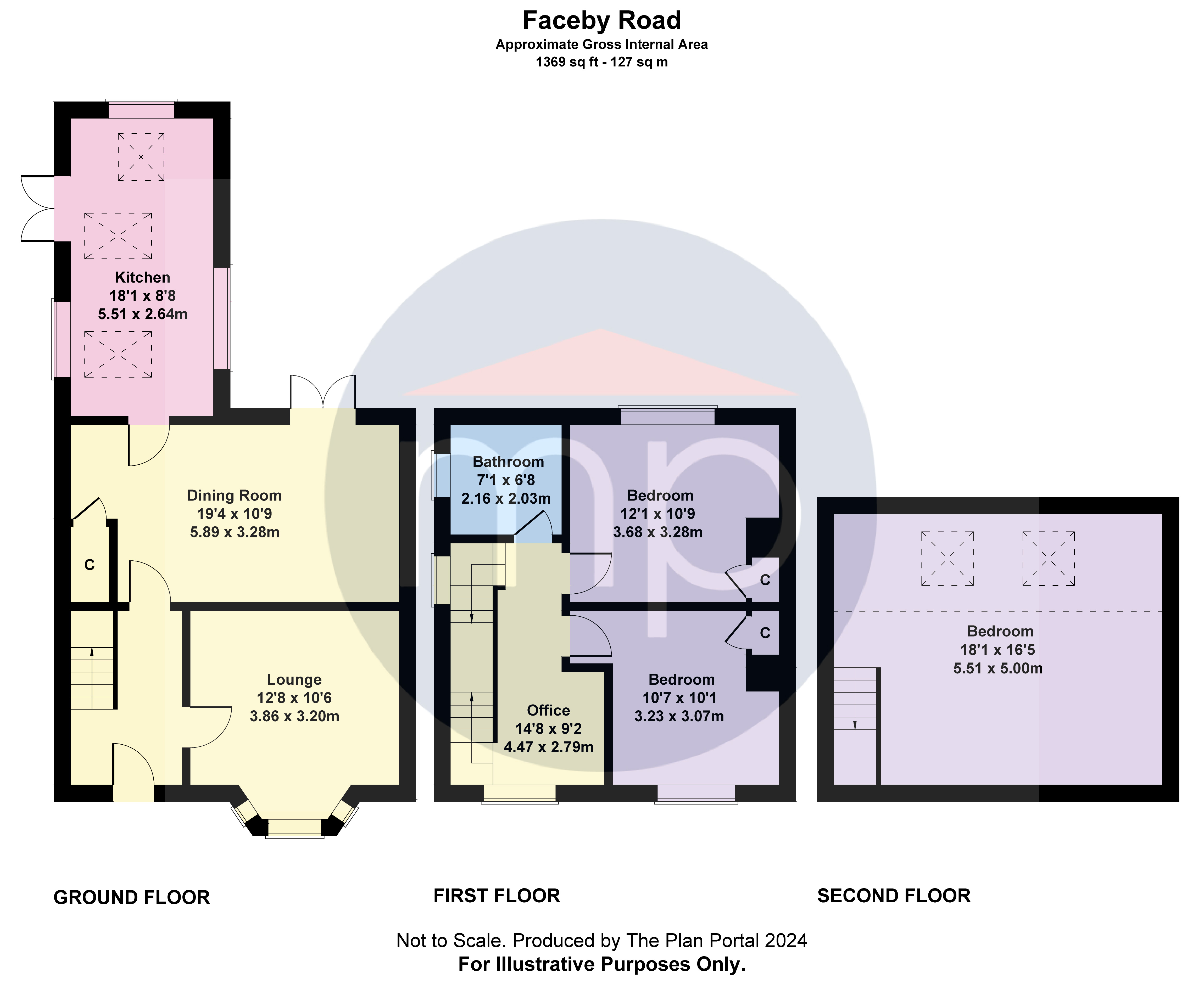 3 bed house for sale in Faceby Road, Carlton-in-Cleveland - Property floorplan