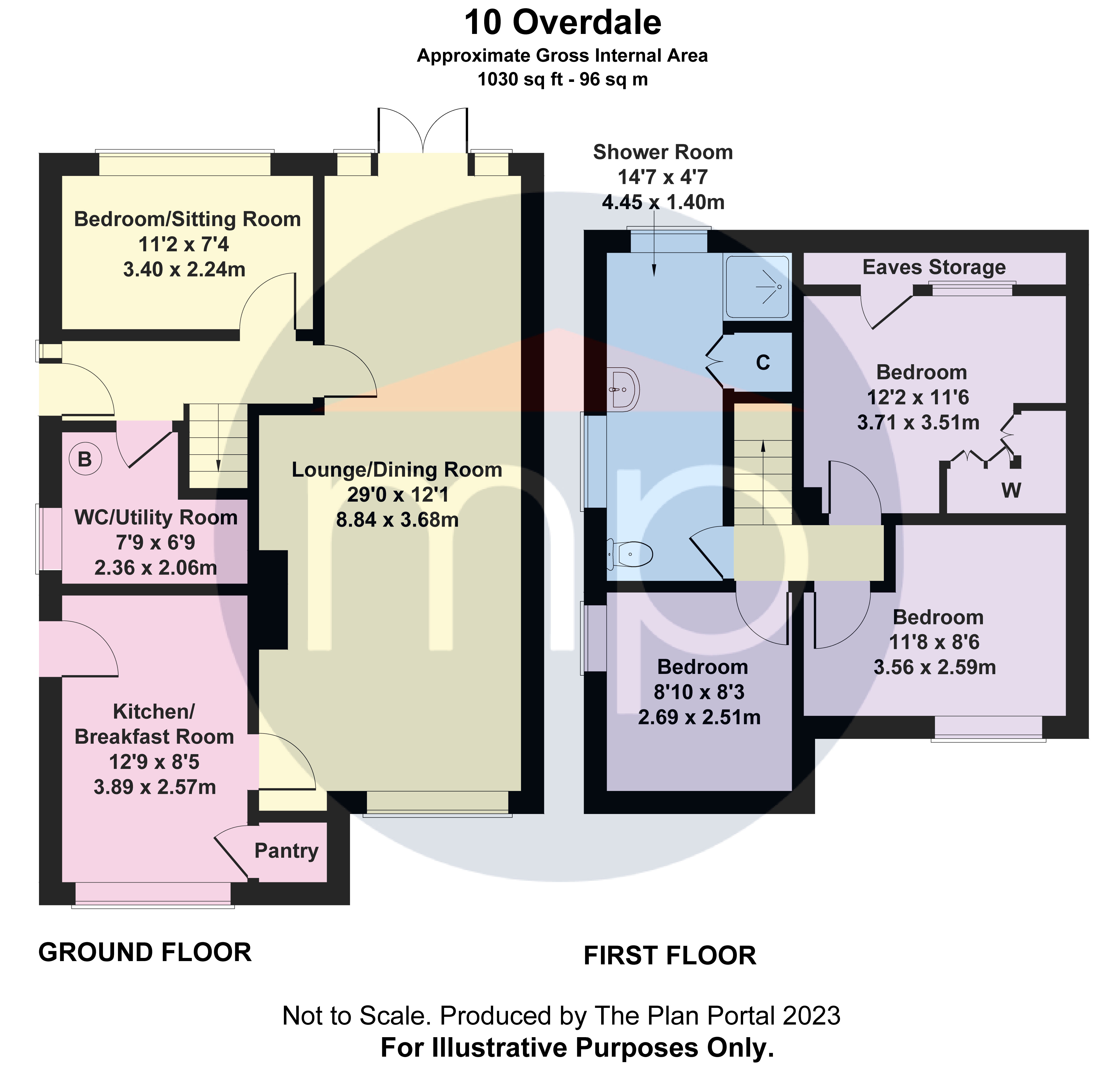 3 bed house for sale in Overdale, Guisborough - Property floorplan