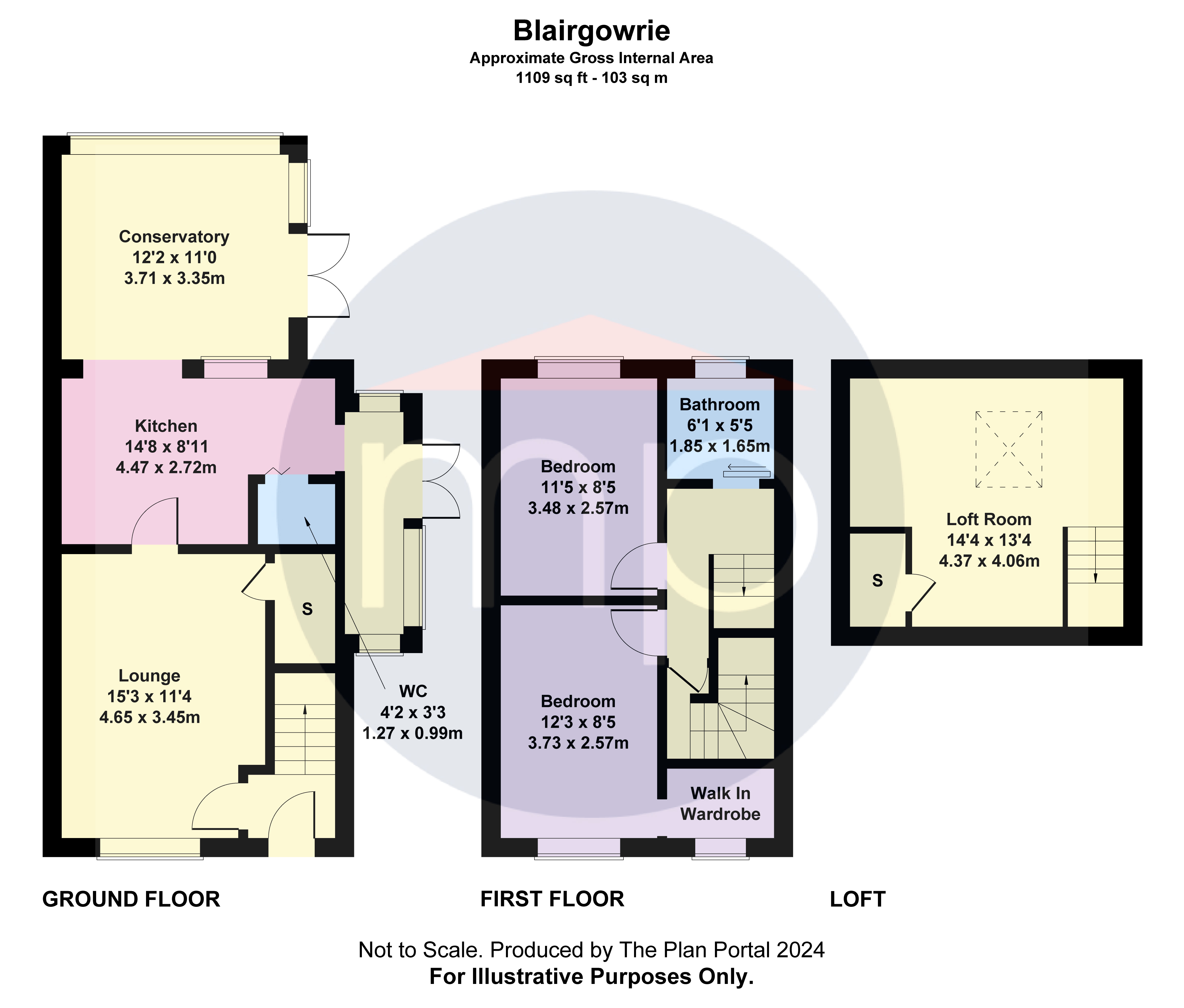 2 bed house for sale in Blairgowrie, Marton - Property floorplan