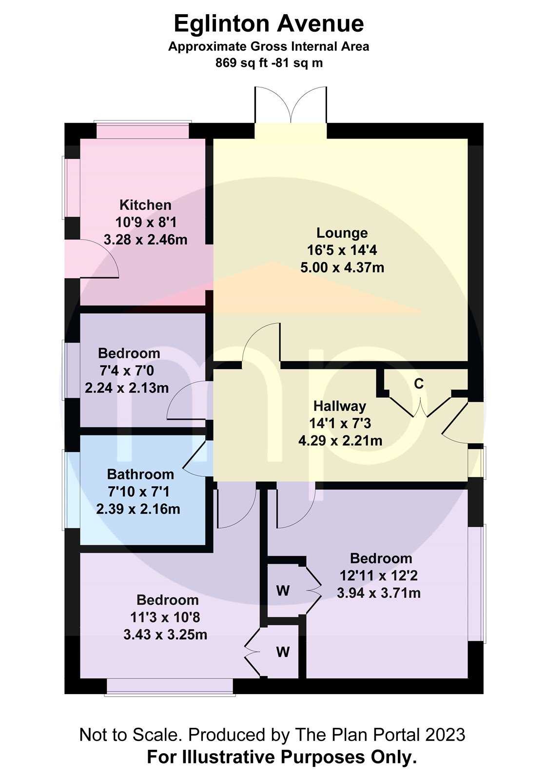 3 bed bungalow for sale in Eglinton Avenue, Guisborough - Property floorplan