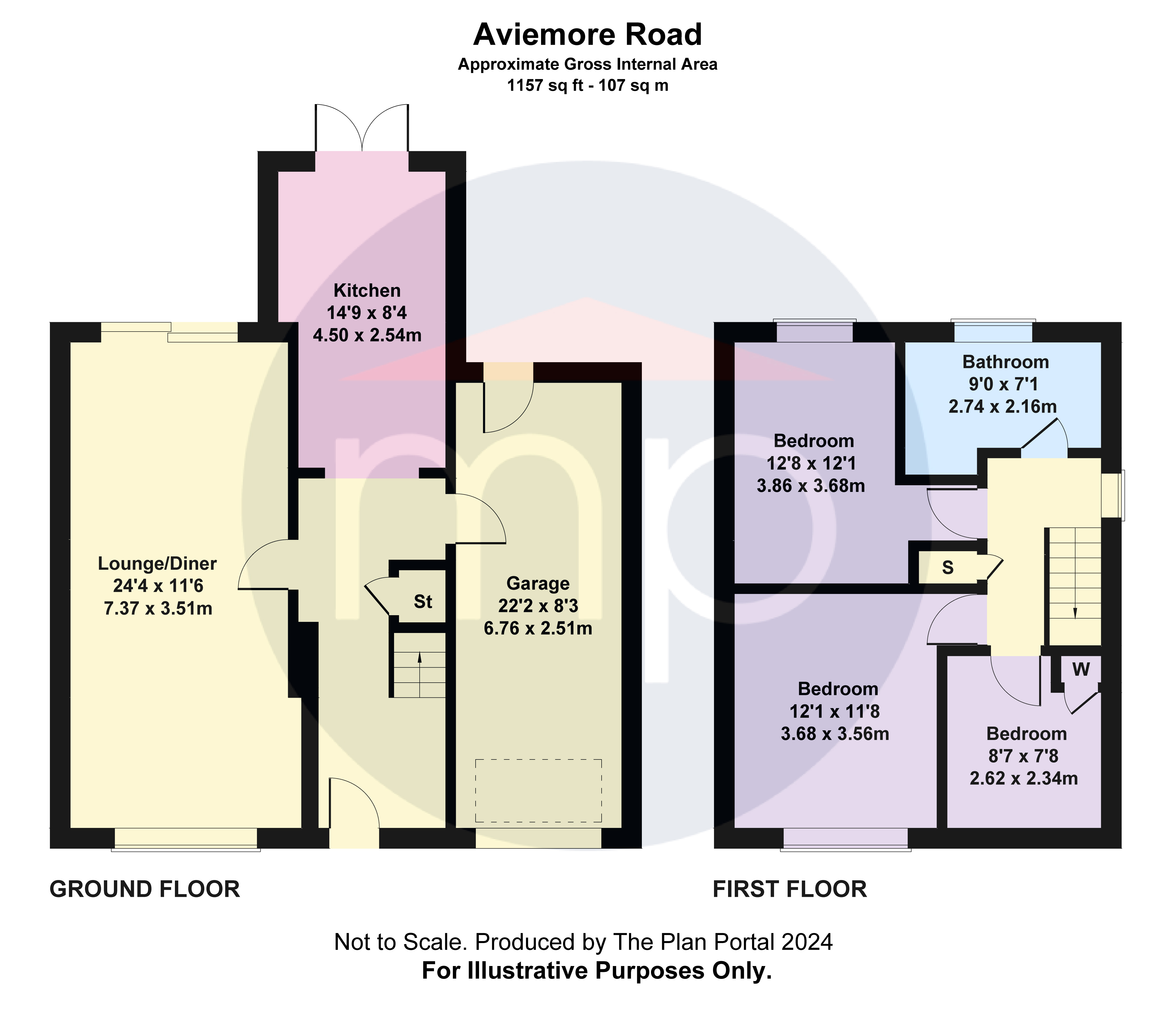 3 bed house for sale in Aviemore Road, Hemlington - Property floorplan