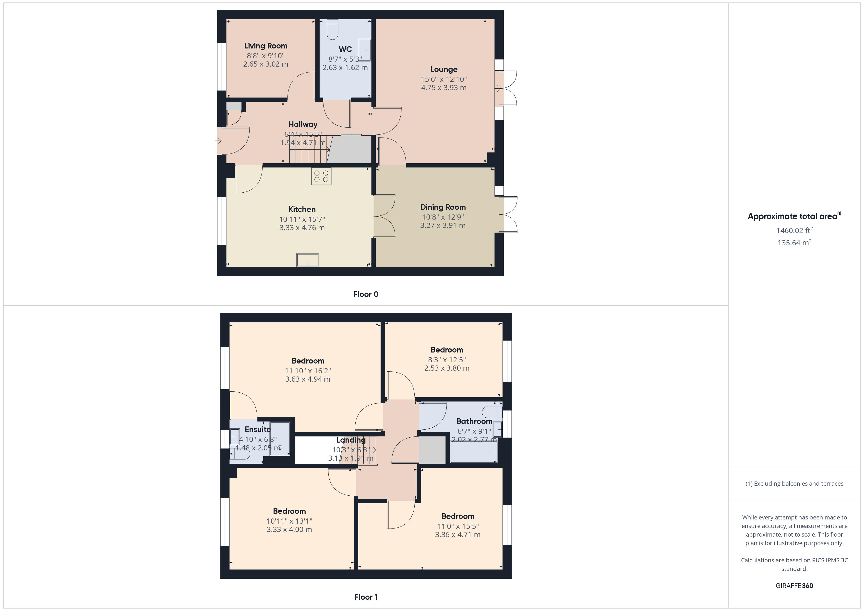 4 bed detached house for sale in Siskin Close, Guisborough - Property floorplan