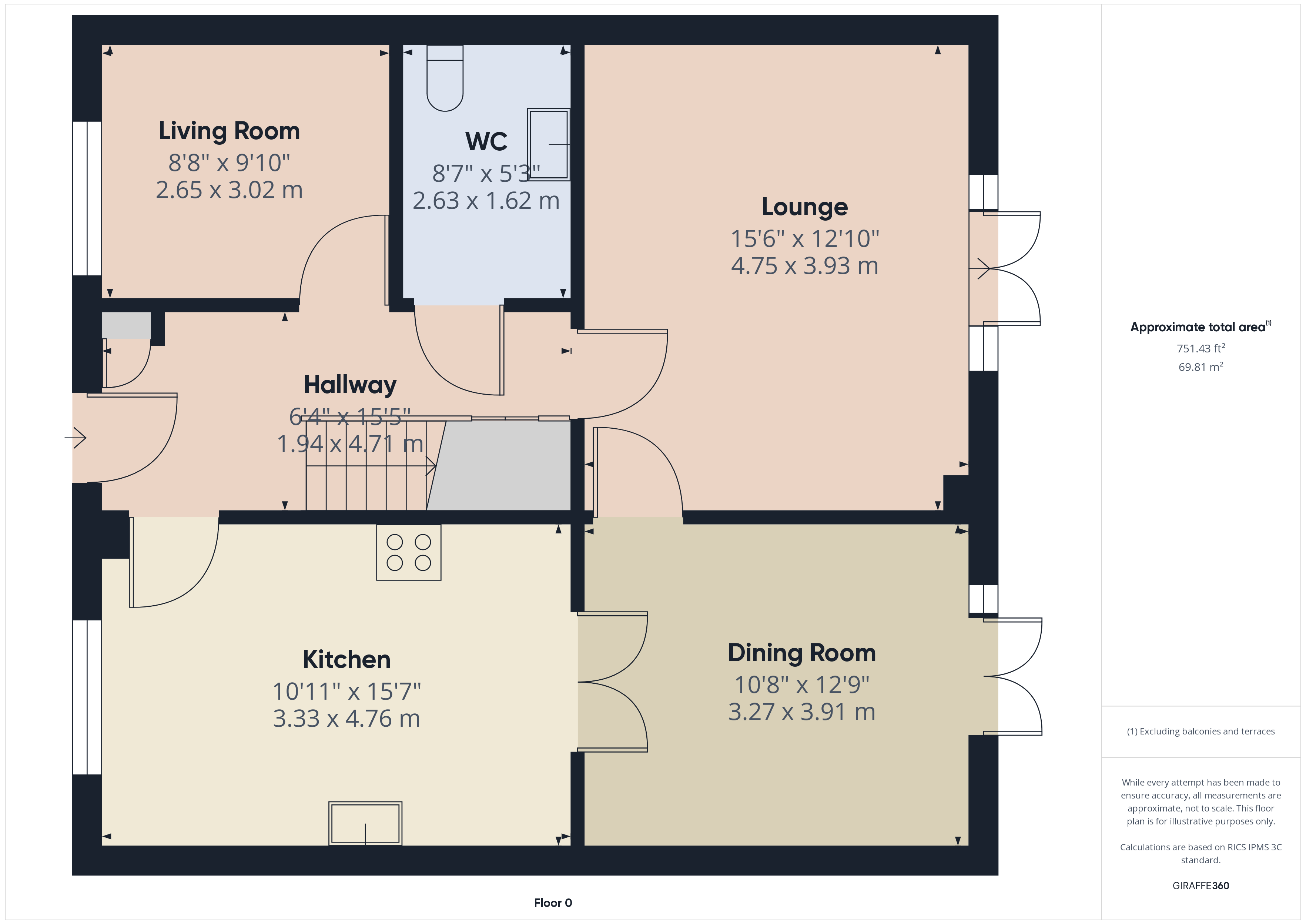 4 bed detached house for sale in Siskin Close, Guisborough - Property floorplan