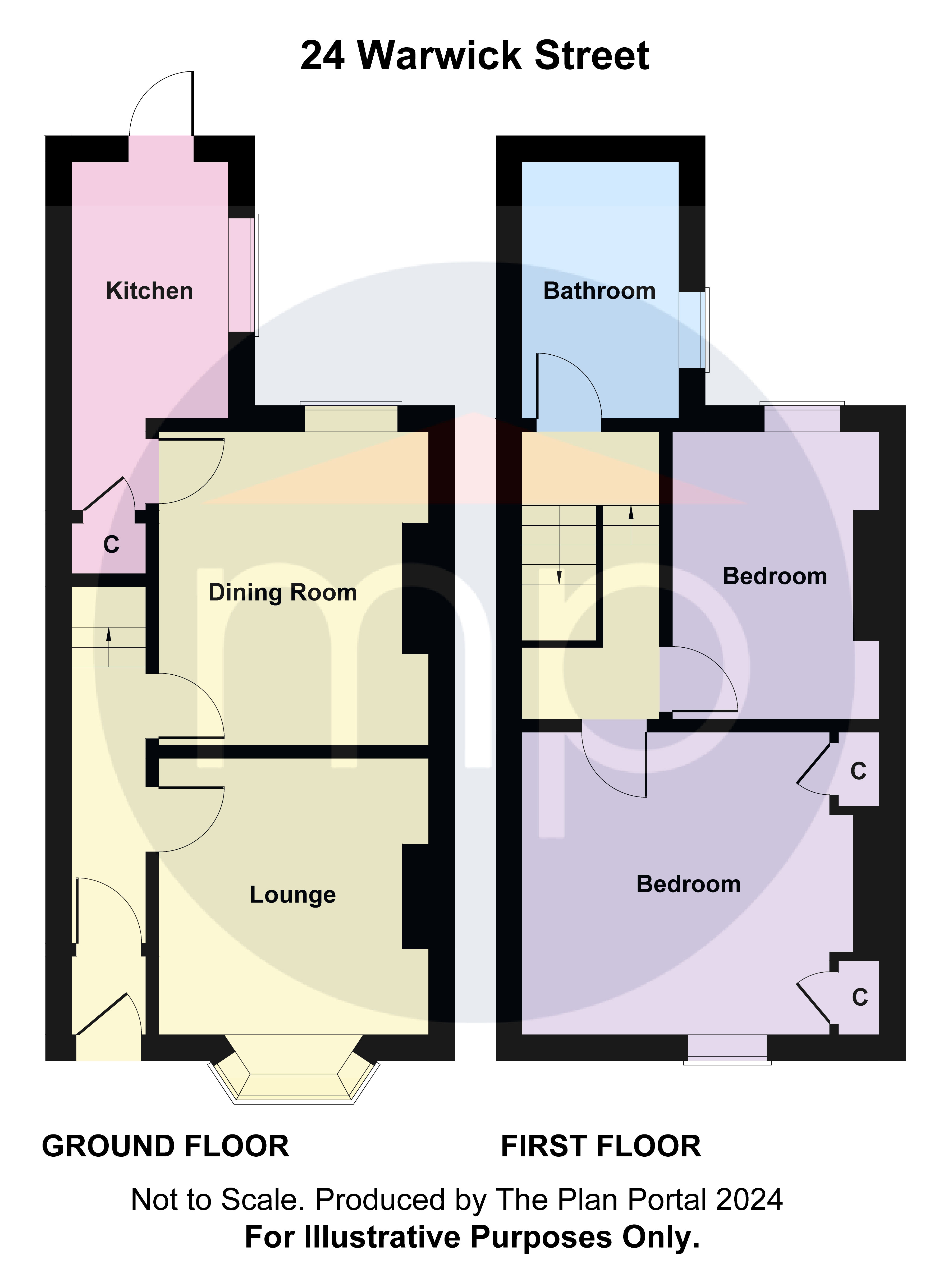 2 bed house for sale in Warwick Street, Middlesbrough - Property floorplan