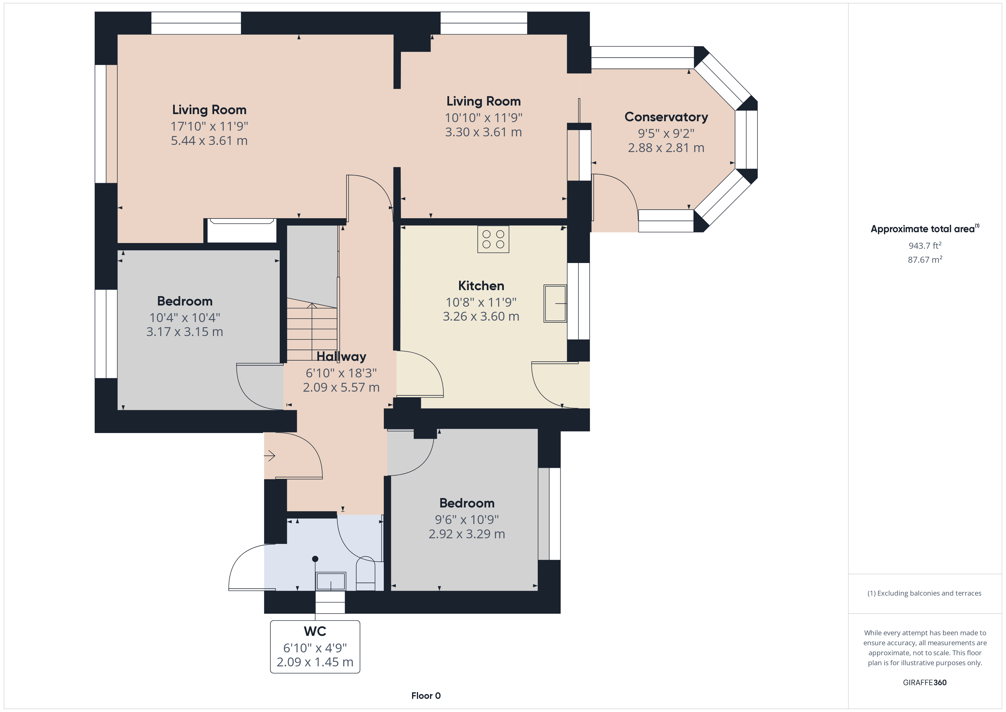 4 bed bungalow for sale - Property floorplan