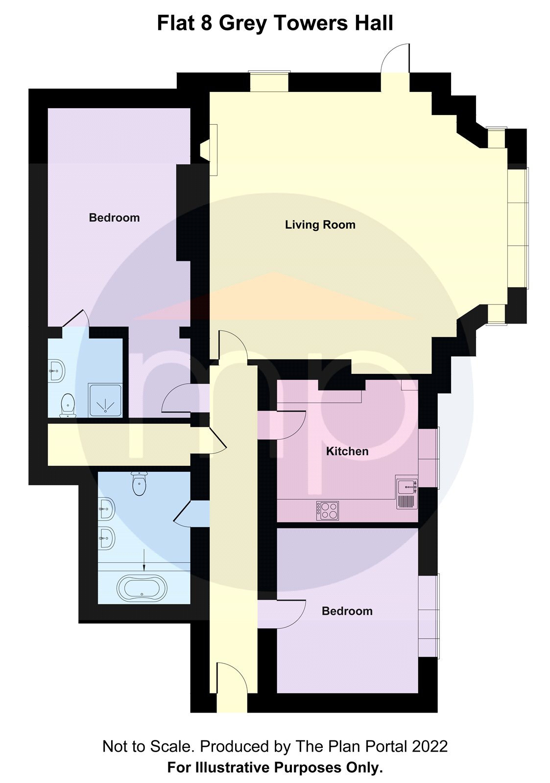 2 bed apartment for sale in Wyke Lane, Nunthorpe - Property floorplan