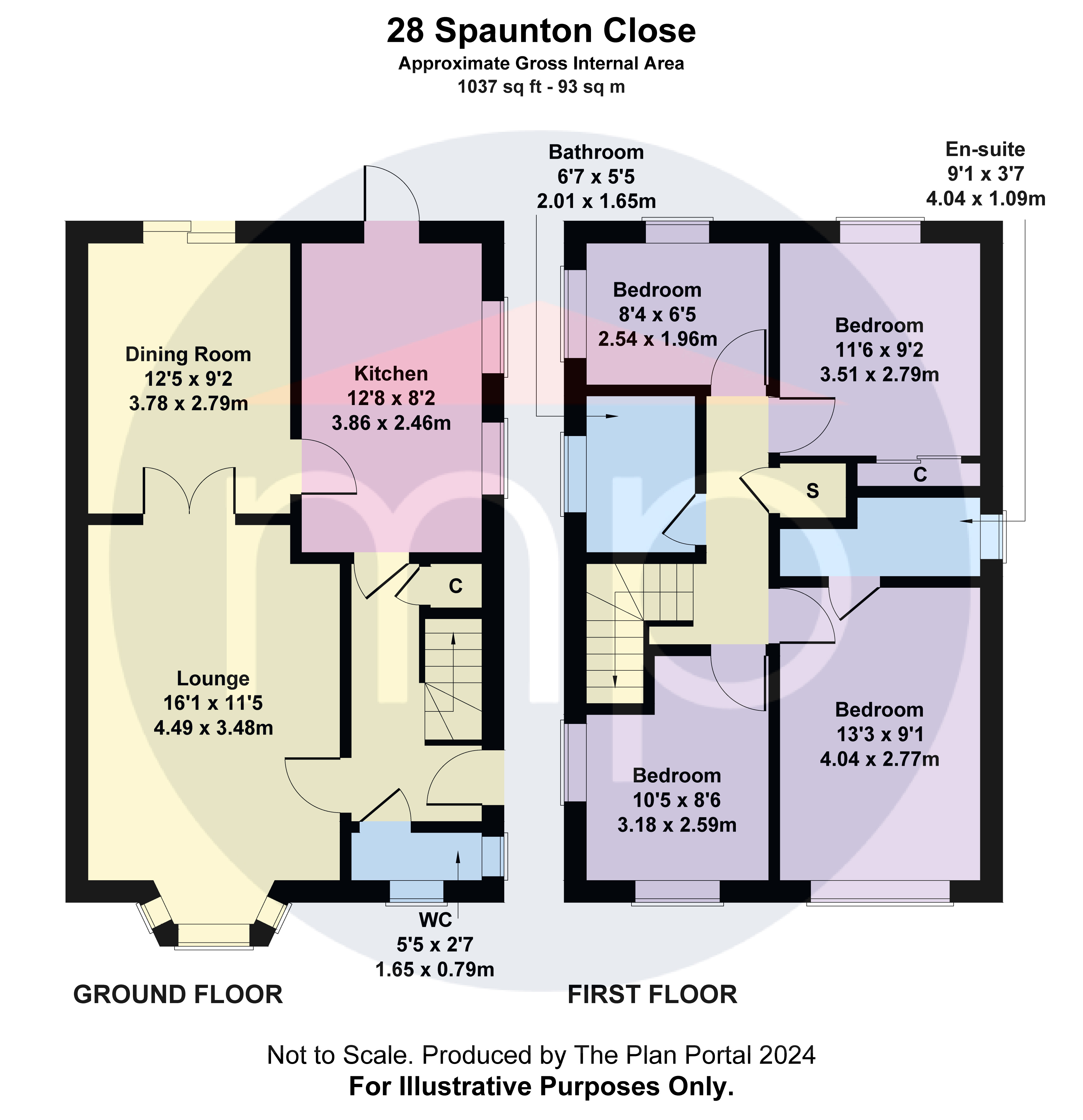 4 bed house for sale in Spaunton Close, Hemlington - Property floorplan