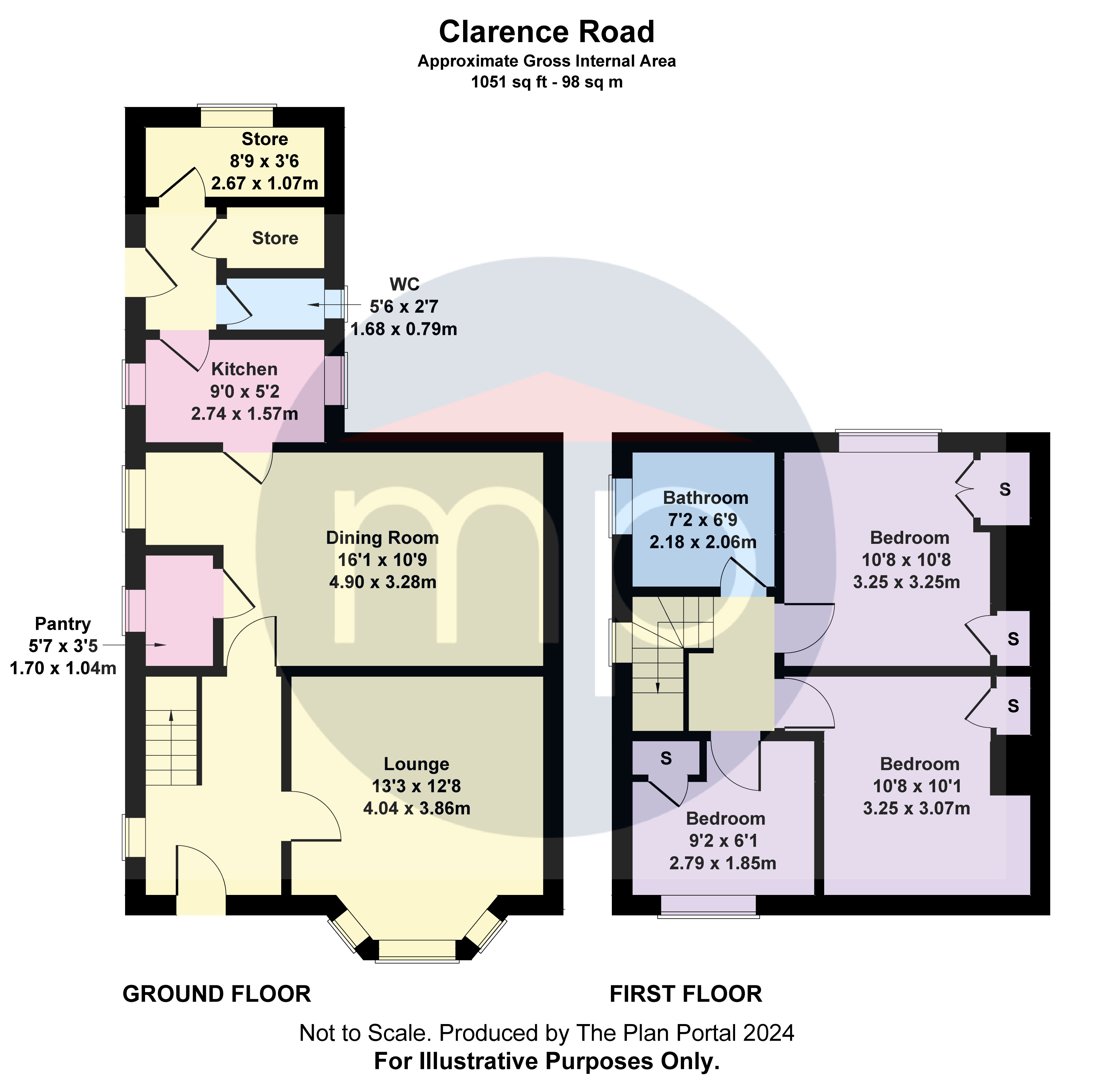 3 bed house for sale in Clarence Road, Nunthorpe - Property floorplan